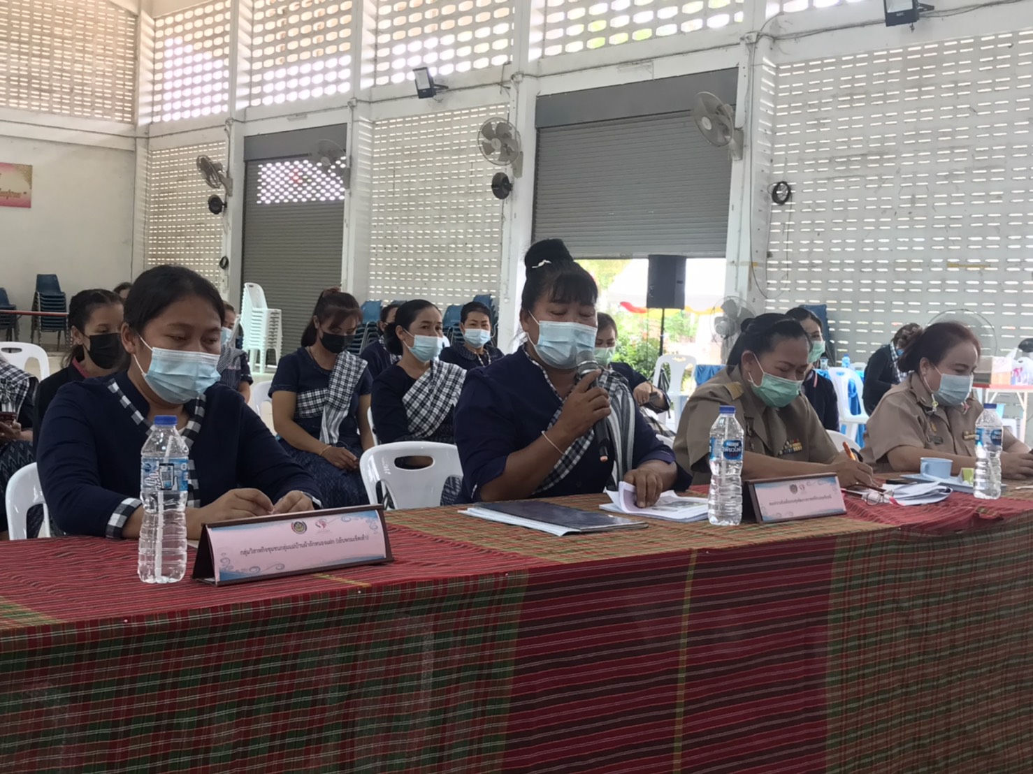 พช.ยโสธร  ลงพื้นที่ประกวดโครงการเชิดชูเกียรติคนกองทุนพัฒนาบทบาทสตรี ประจำปี 2564 พื้นที่อำเภอเลิงนกทา