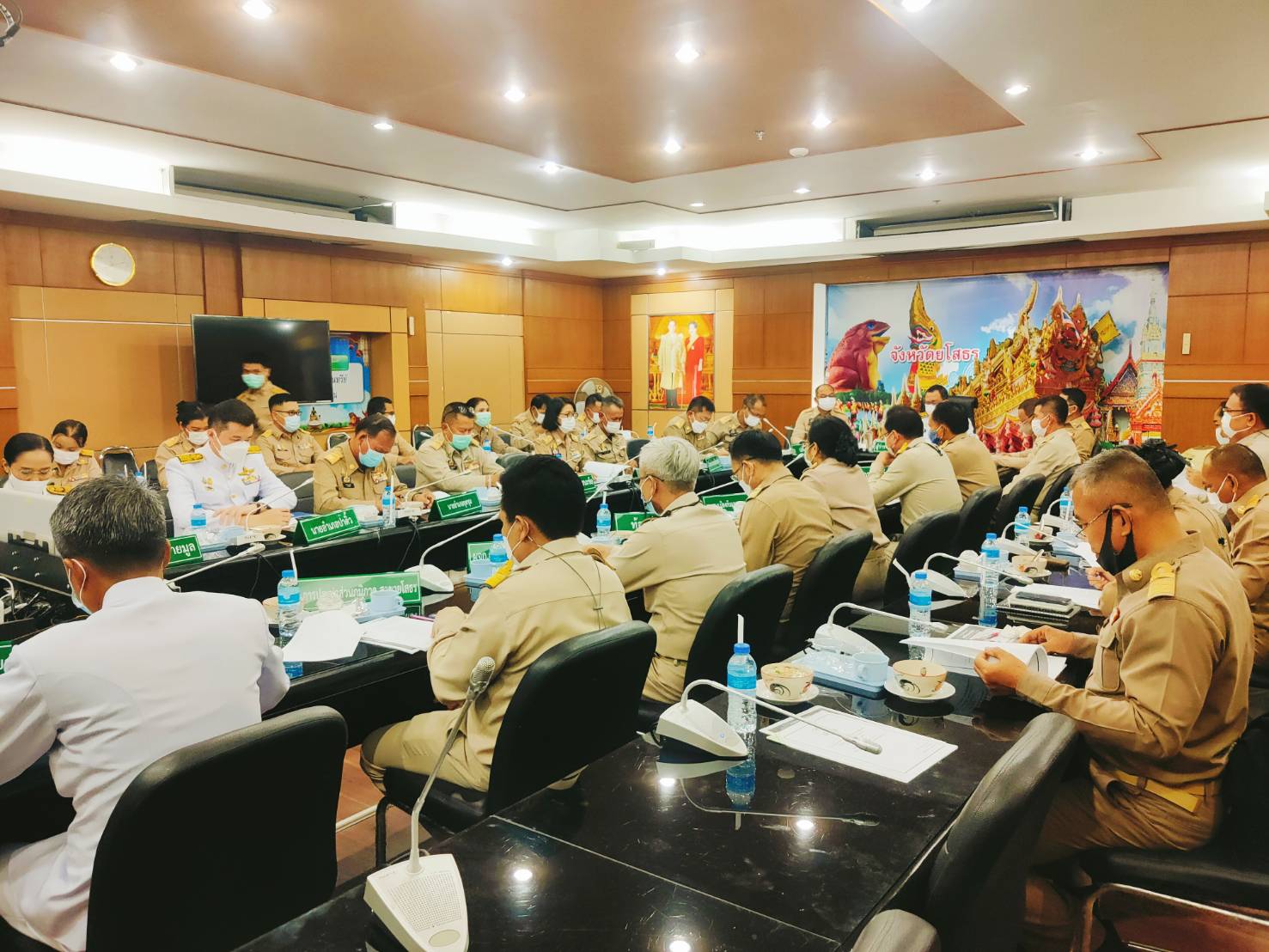 พช.ยโสธร  ร่วมประชุมหัวหน้าส่วนราชการ หัวหน้าหน่วยงานรัฐวิสาหกิจ ในสังกัดกระทรวงมหาดไทย และนายอำเภอ  ประจำเดือนมิถุนายน ครั้งที่ 5/2564