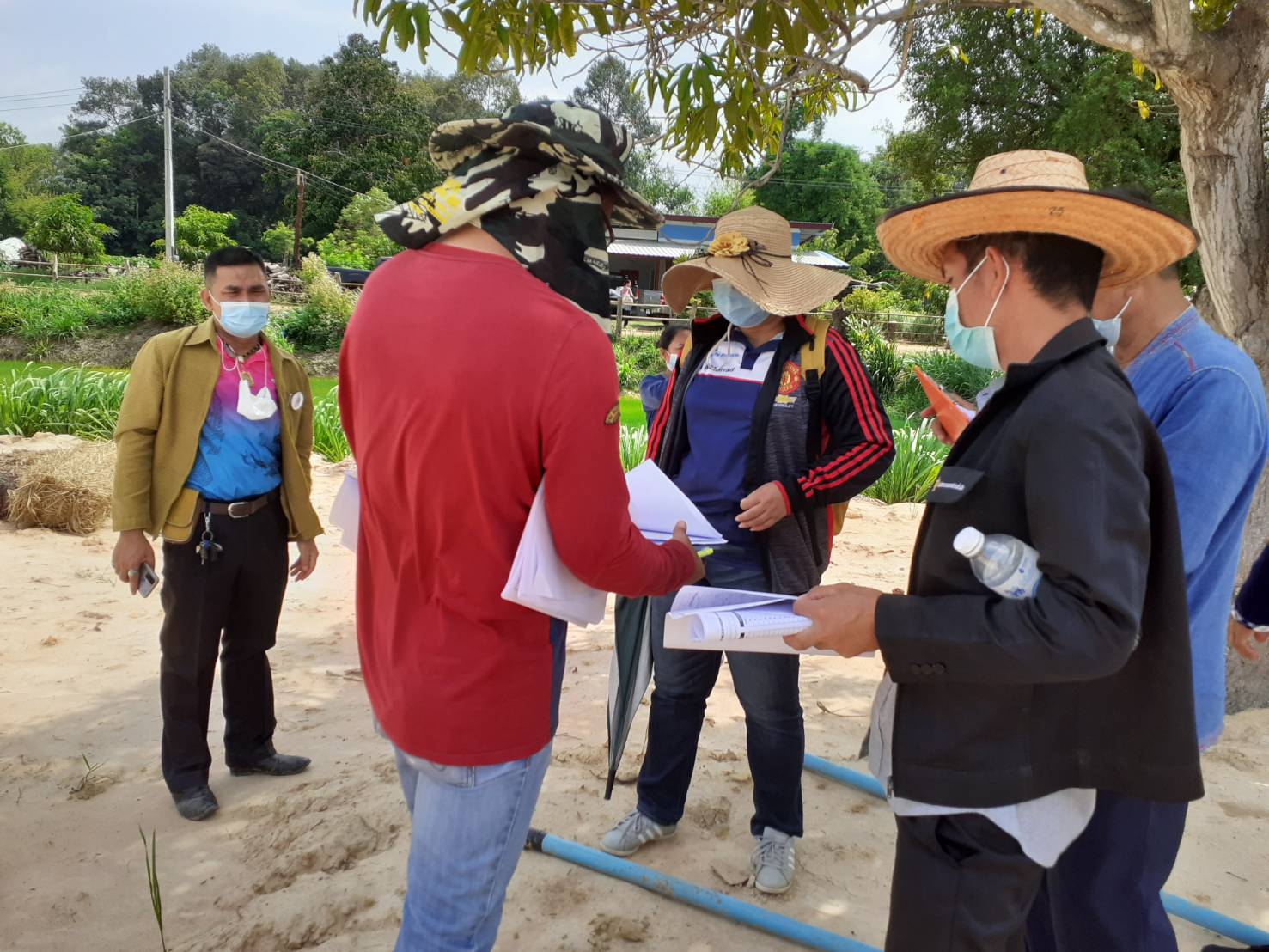 สำนักงานตรวจเงินแผ่นดิน จังหวัดยโสธร ลงพื้นที่เข้าทำการตรวจสอบโครงการโคก หนองนา พช. อำเภอคำเขื่อนแก้ว