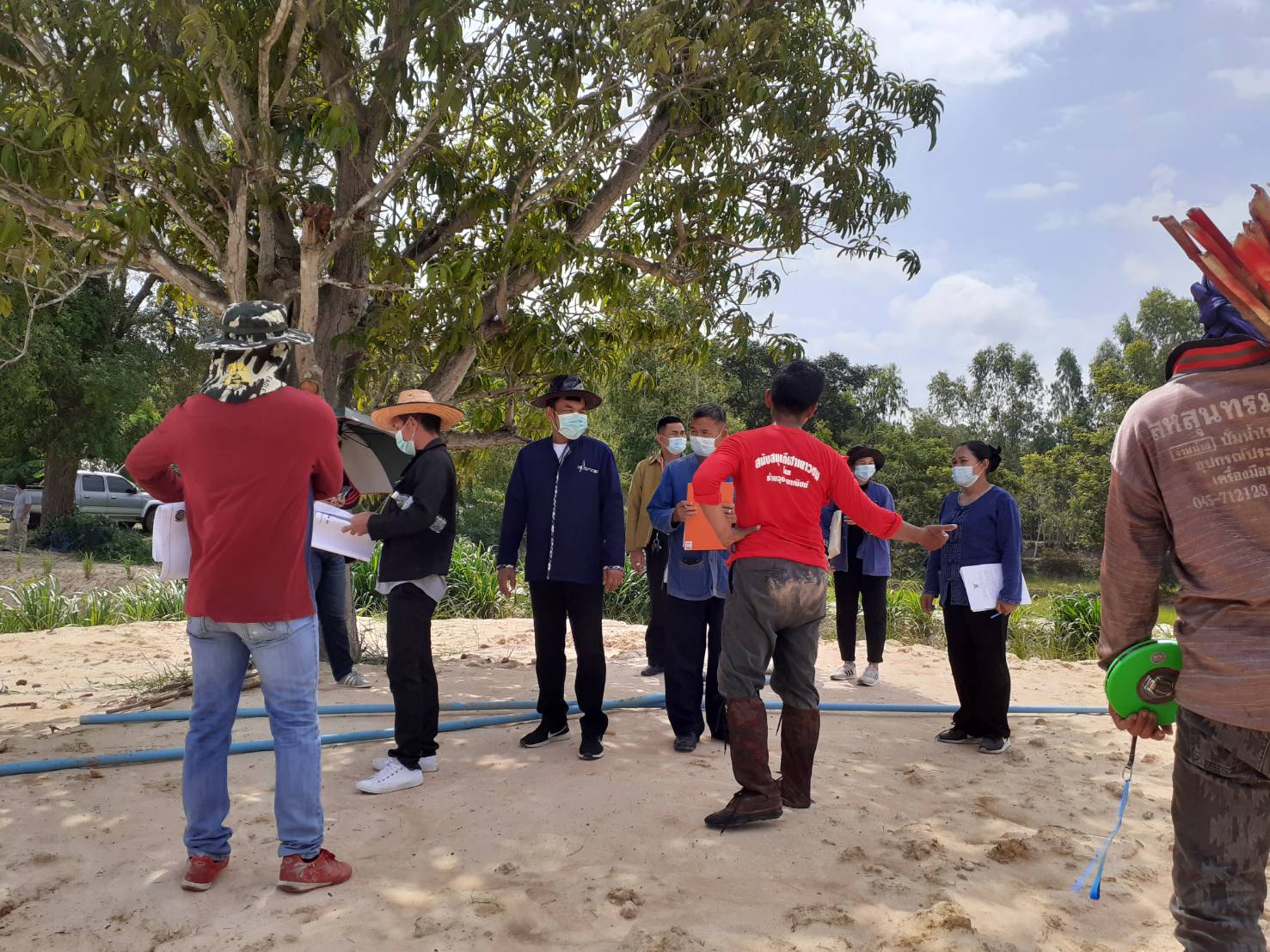 สำนักงานตรวจเงินแผ่นดิน จังหวัดยโสธร ลงพื้นที่เข้าทำการตรวจสอบโครงการโคก หนองนา พช. อำเภอคำเขื่อนแก้ว