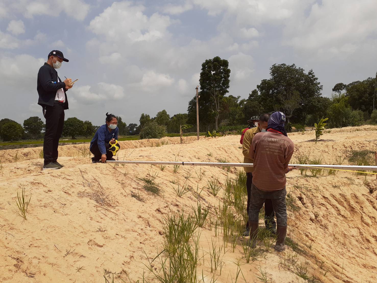 สำนักงานตรวจเงินแผ่นดิน จังหวัดยโสธร ลงพื้นที่เข้าทำการตรวจสอบโครงการโคก หนองนา พช. อำเภอคำเขื่อนแก้ว