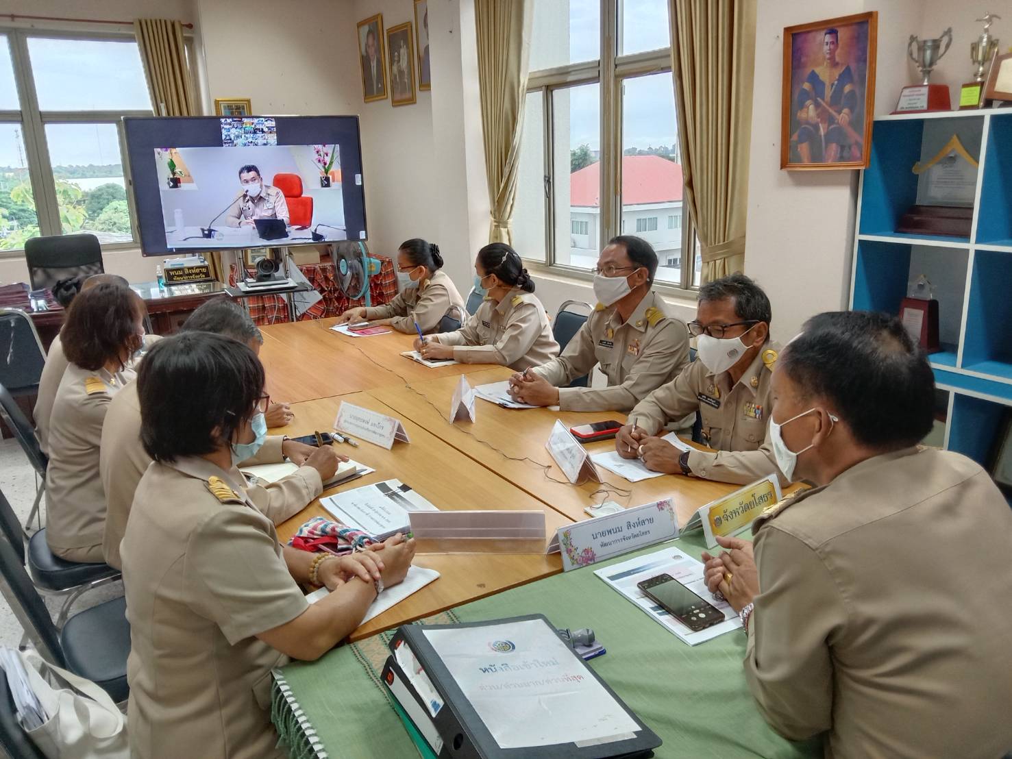 พช. ยโสธร ร่วมประชุมกรมการพัฒนาชุมชน ครั้งที่ 6/2564 ผ่านระบบวีดีทัศน์ทางไกล (Video Conference