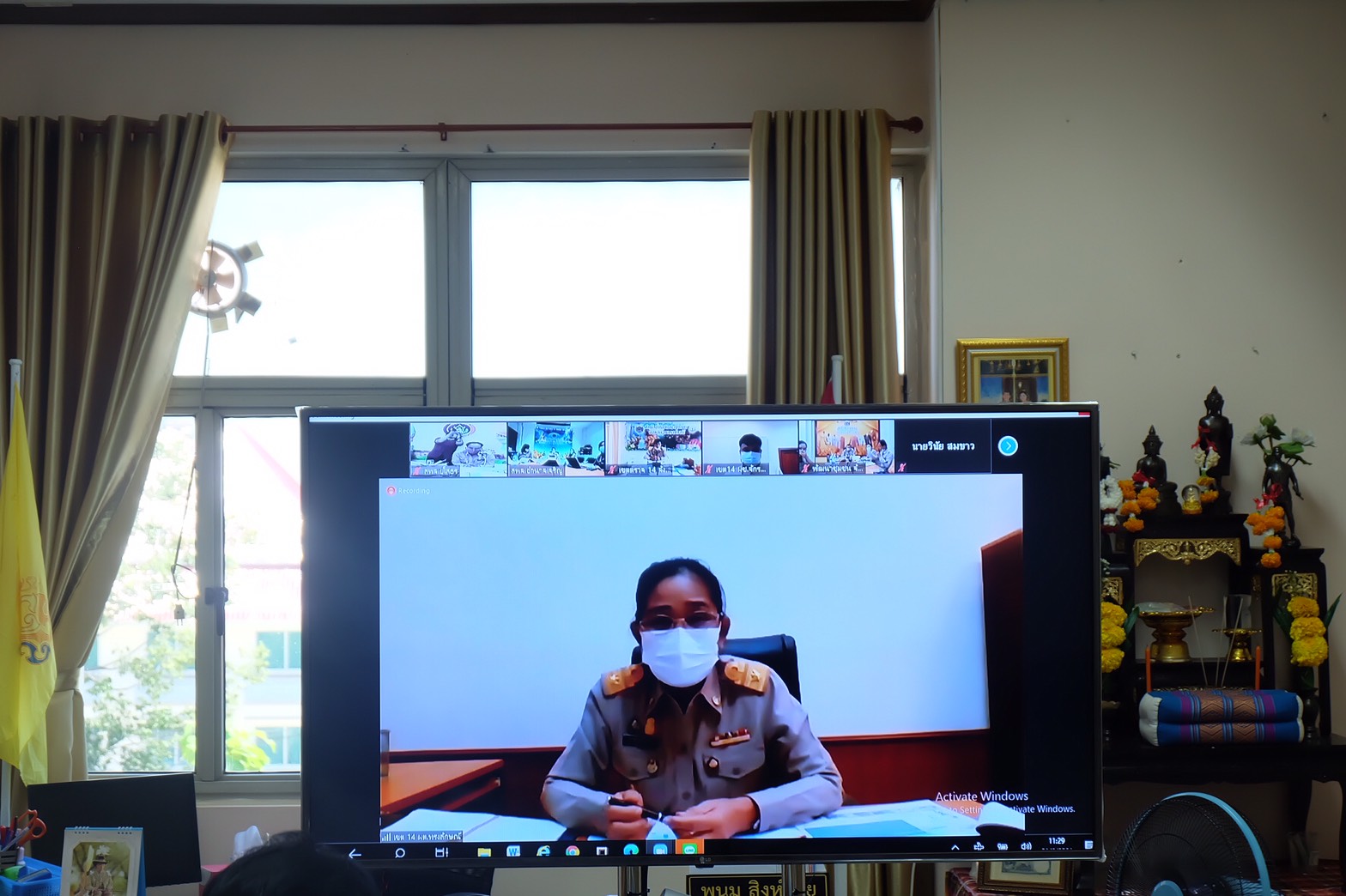 ร่วมประชุมเชิงปฏิบัติการตรวจติดตามผลการดำเนินงานของหน่วยรับตรวจ รายไตรมาส ครั้งที่ 3/2564