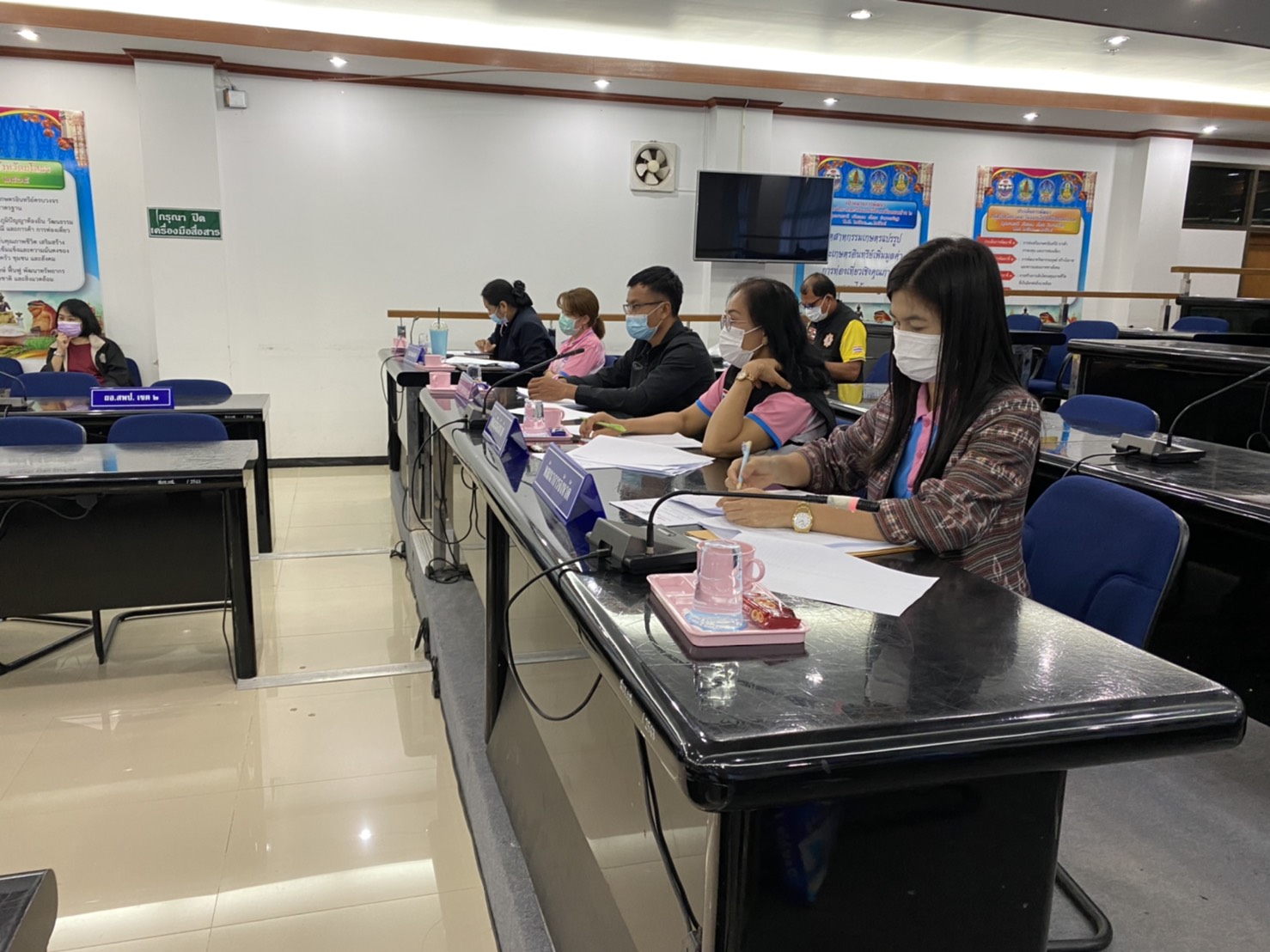ประชุมคณะทำงานโต๊ะข่าวเพื่อเฝ้าระวังปัญหายาเสพติดระดับพื้นที่จังหวัดยโสธร 9/2564