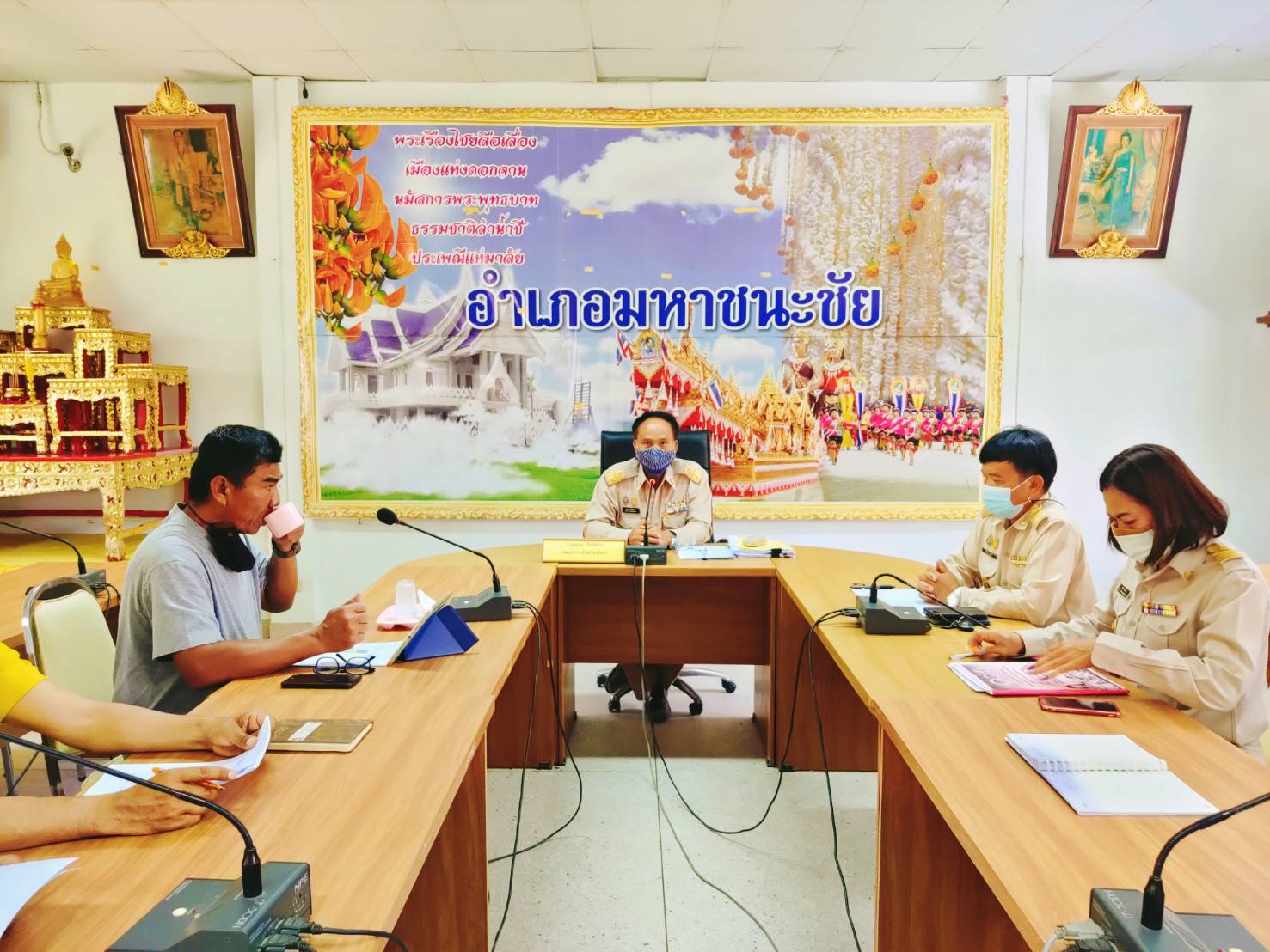 พช. ยโสธร ติดตาม สนับสนุนการขับเคลื่อนโครงการพัฒนาพื้นที่ต้นแบบการคุณภาพชีวิตตามหลักทฤษฎีใหม่ ประยุกต์สู่ “โคก หนอง นา พช.” กิจกรรมที่ 5 บูรณาการร่วมพัฒนาพื้นที่ระดับตำบล พื้นที่อำเภอมหาชนะชัย