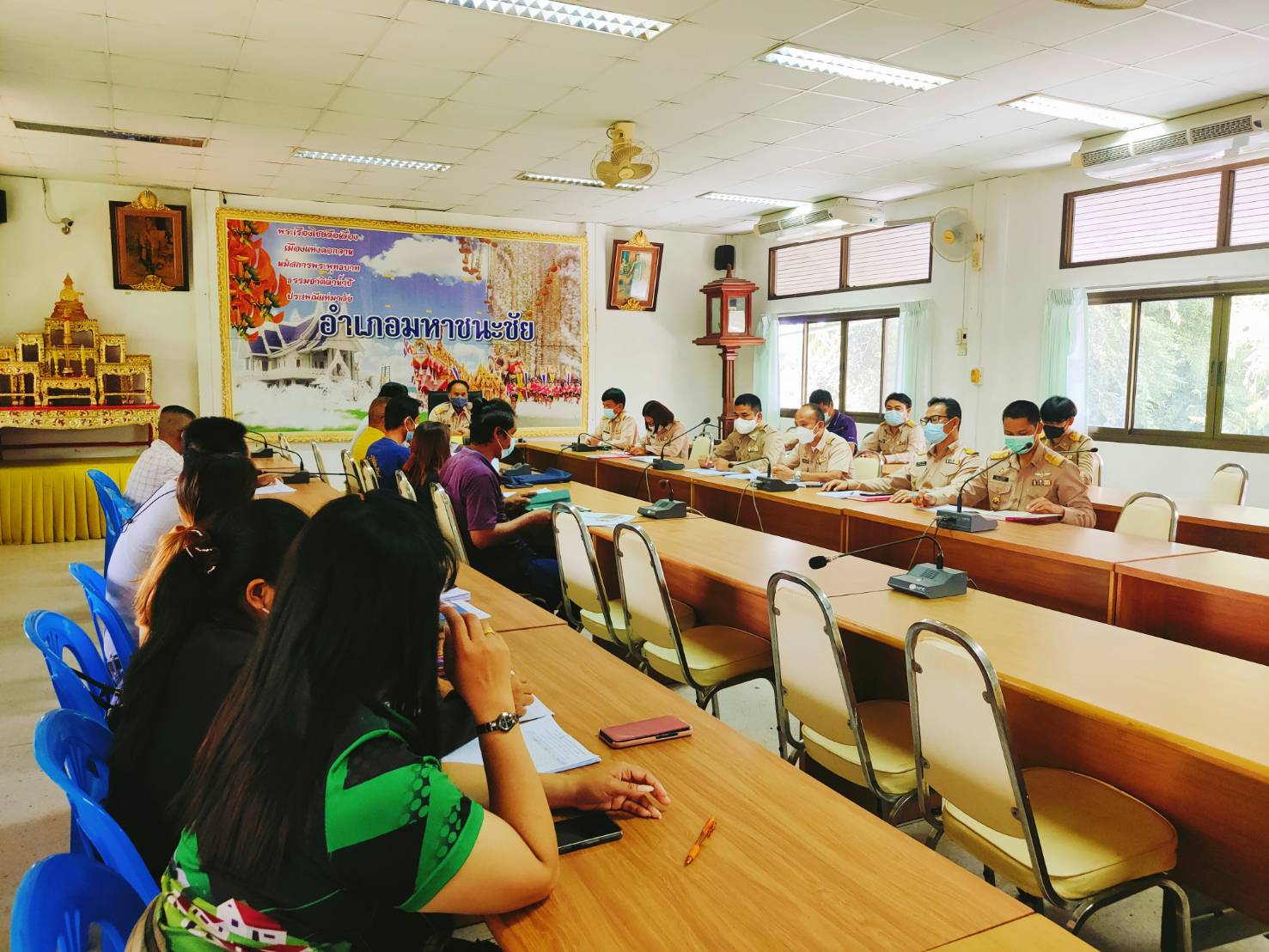 พช. ยโสธร ติดตาม สนับสนุนการขับเคลื่อนโครงการพัฒนาพื้นที่ต้นแบบการคุณภาพชีวิตตามหลักทฤษฎีใหม่ ประยุกต์สู่ “โคก หนอง นา พช.” กิจกรรมที่ 5 บูรณาการร่วมพัฒนาพื้นที่ระดับตำบล พื้นที่อำเภอมหาชนะชัย