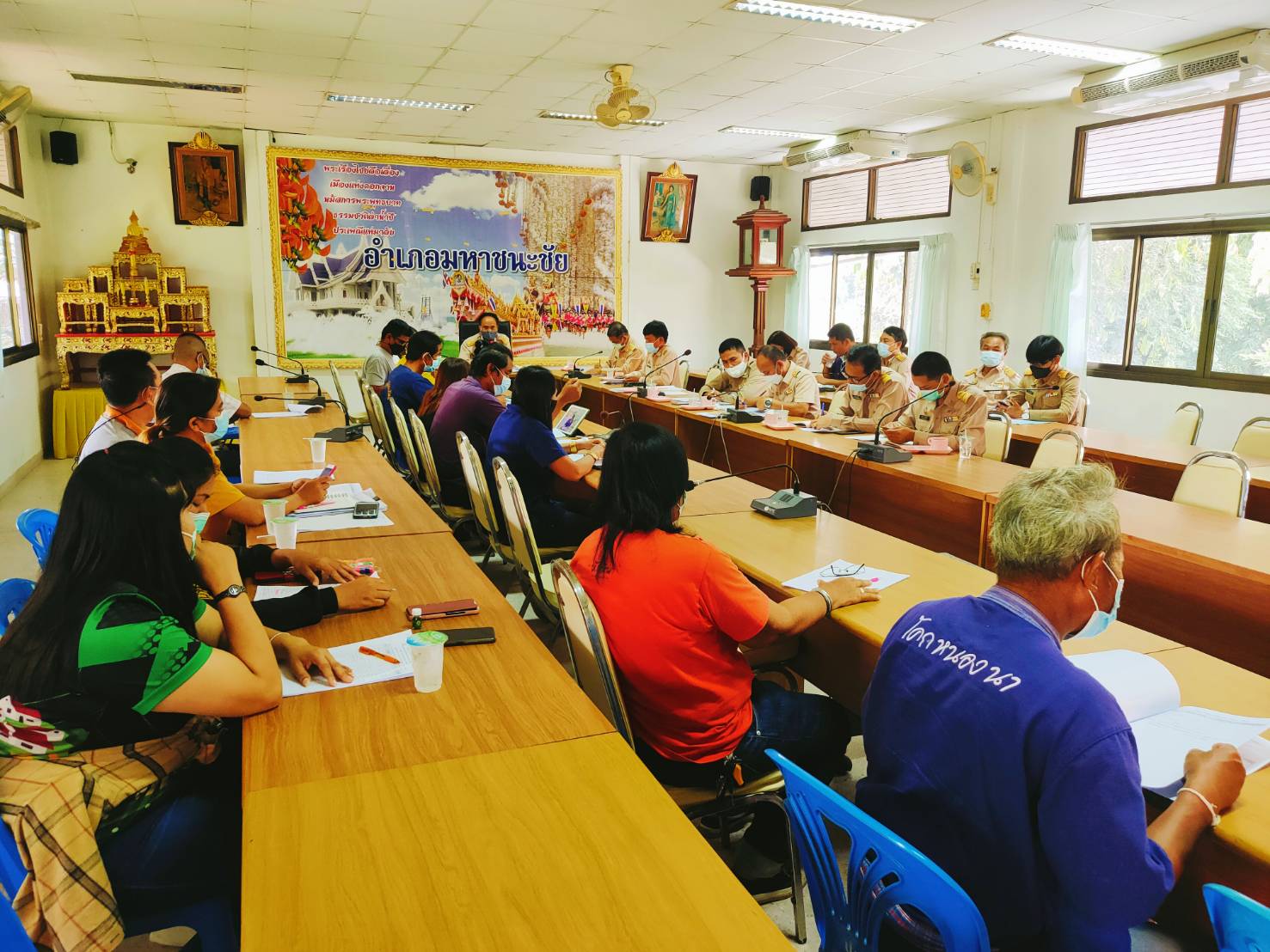 พช. ยโสธร ติดตาม สนับสนุนการขับเคลื่อนโครงการพัฒนาพื้นที่ต้นแบบการคุณภาพชีวิตตามหลักทฤษฎีใหม่ ประยุกต์สู่ “โคก หนอง นา พช.” กิจกรรมที่ 5 บูรณาการร่วมพัฒนาพื้นที่ระดับตำบล พื้นที่อำเภอมหาชนะชัย
