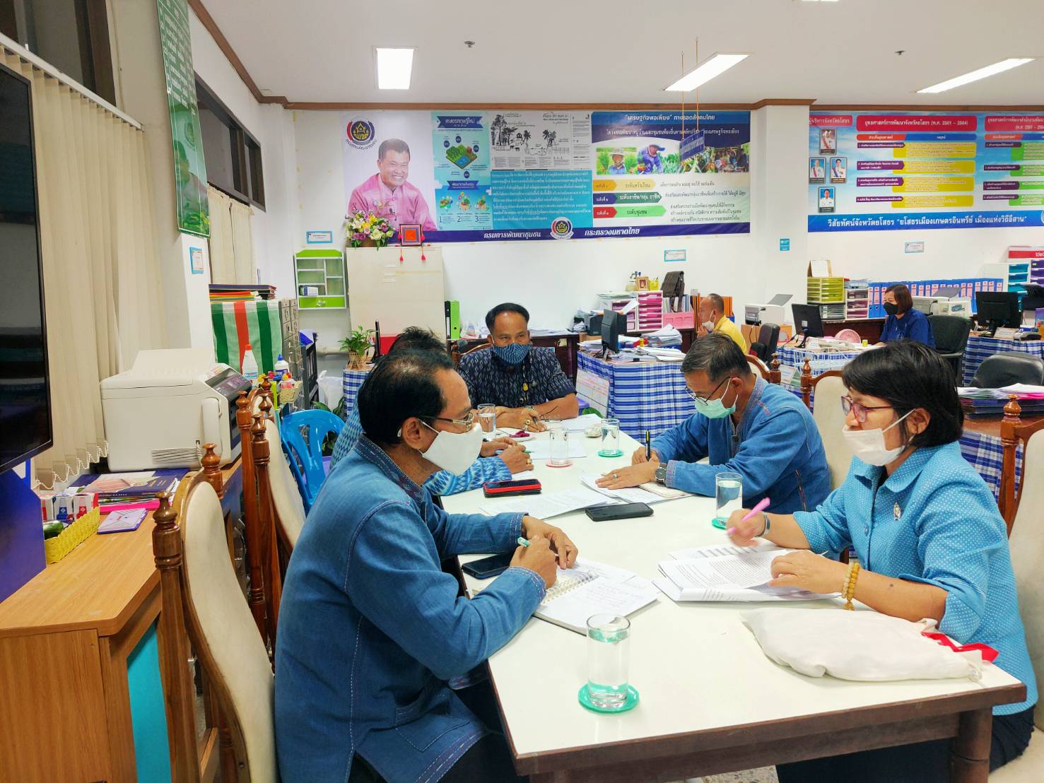 พช. ยโสธร ประชุมผู้บริหารสำนักงานพัฒนาชุมชนจังหวัดยโสธร