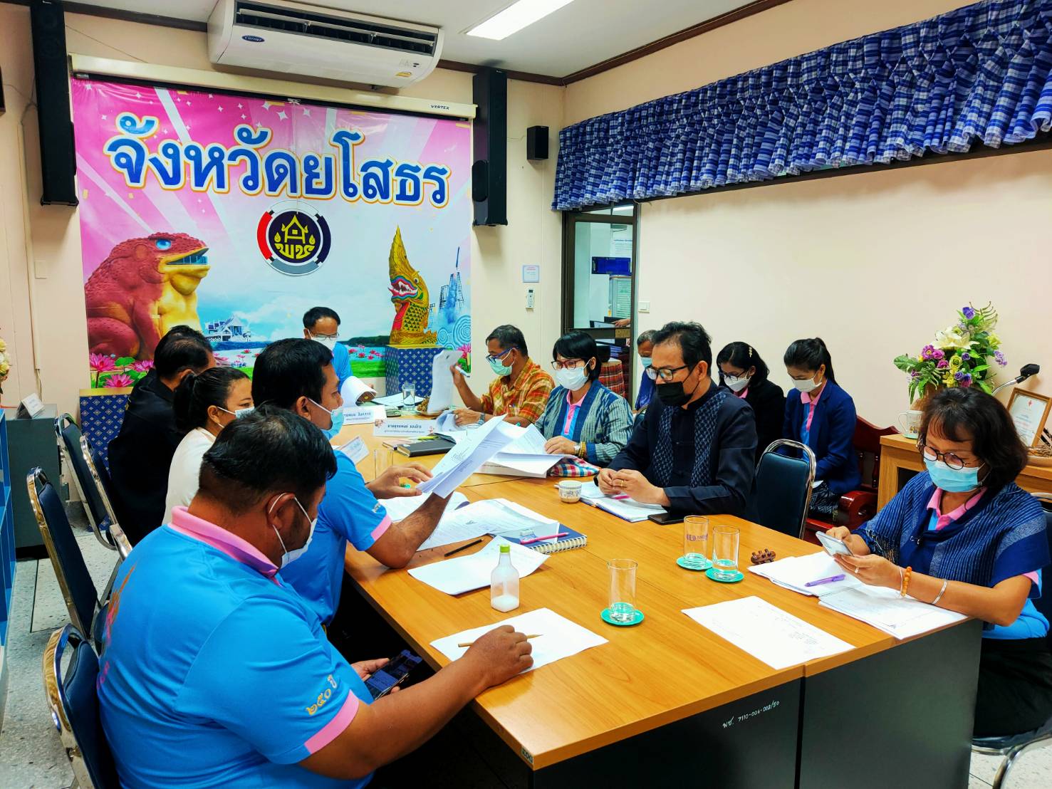 ??พช.ยโสธร จัดประชุมประสานแผนสำนักงานพัฒนาชุมชนจังหวัดยโสธร ครั้งที่ 8/2564