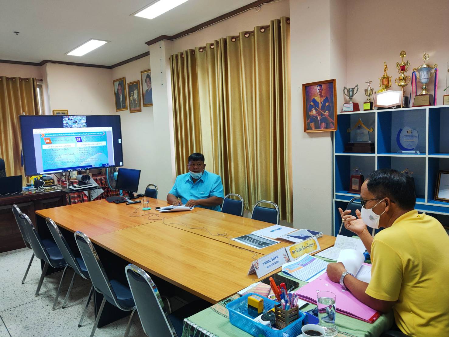 พช. ยโสธร ประชุมชี้แจงแนวทางการใช้จ่ายงบประมาณค่าจัดเก็บข้อมูลความจำเป็นพื้นฐาน (จปฐ.) และข้อมูลพื้นฐานระดับหมู่บ้าน (กชช.2ค) ปี 2564 ผ่านระบบ Video Conference