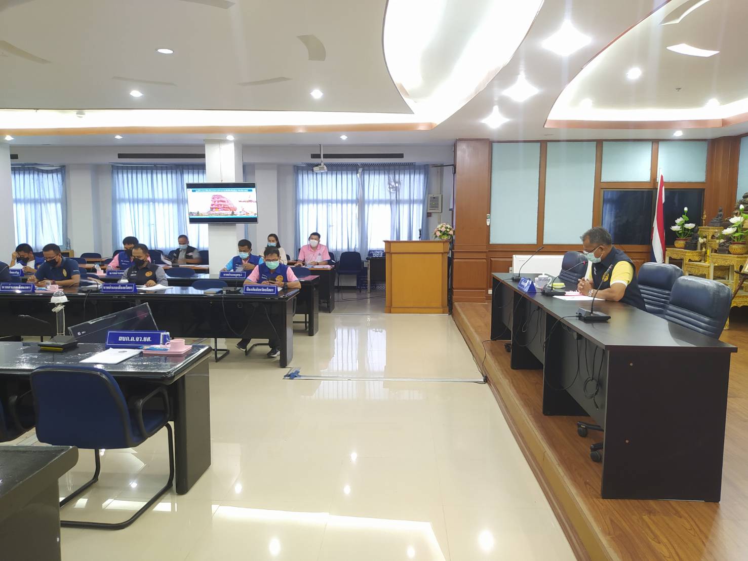 พช. ยโสธร  ร่วมประชุมคณะทำงานโต๊ะข่าวเพื่อเฝ้าระวังปัญหายาเสพติดระดับพื้นที่จังหวัดยโสธร  ประจำเดือนสิงหาคม 2564 ครั้งที่ 11/2564