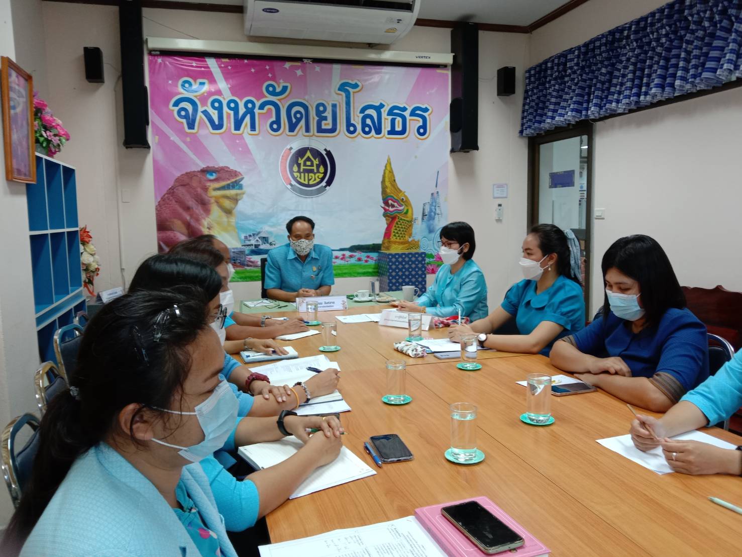 พช. ยโสธร ประชุมติดตาม วางแผนการดำเนินงาน กลุ่มงานประสานและสนับสนุนการบริหารงานพัฒนาชุมชน สำนักงานพัฒนาชุมชนจังหวัดยโสธร