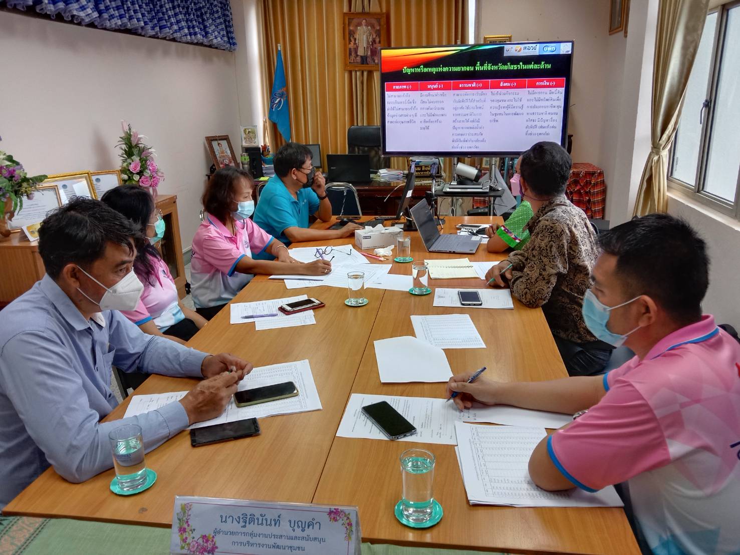 ประชุมวางแผนการดำเนินการแก้ไขปัญหาความยากจนและพัฒนาคนทุกช่วงวัยอย่างยั่งยืน