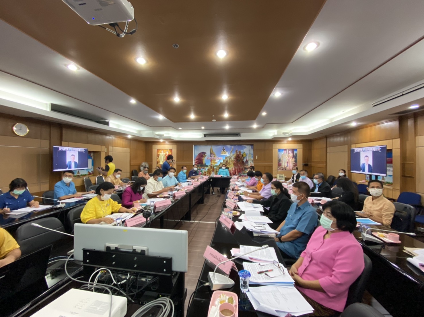 ร่วมประชุมการตรวจราชการของคณะผู้ตรวจราชการ เขตตรวจราชการที่ 14 ประจำปีงบประมาณ พ.ศ. 2564 รอบที่ 2  โดยประชุมผ่านสื่ออิเล็กทรอนิกส์