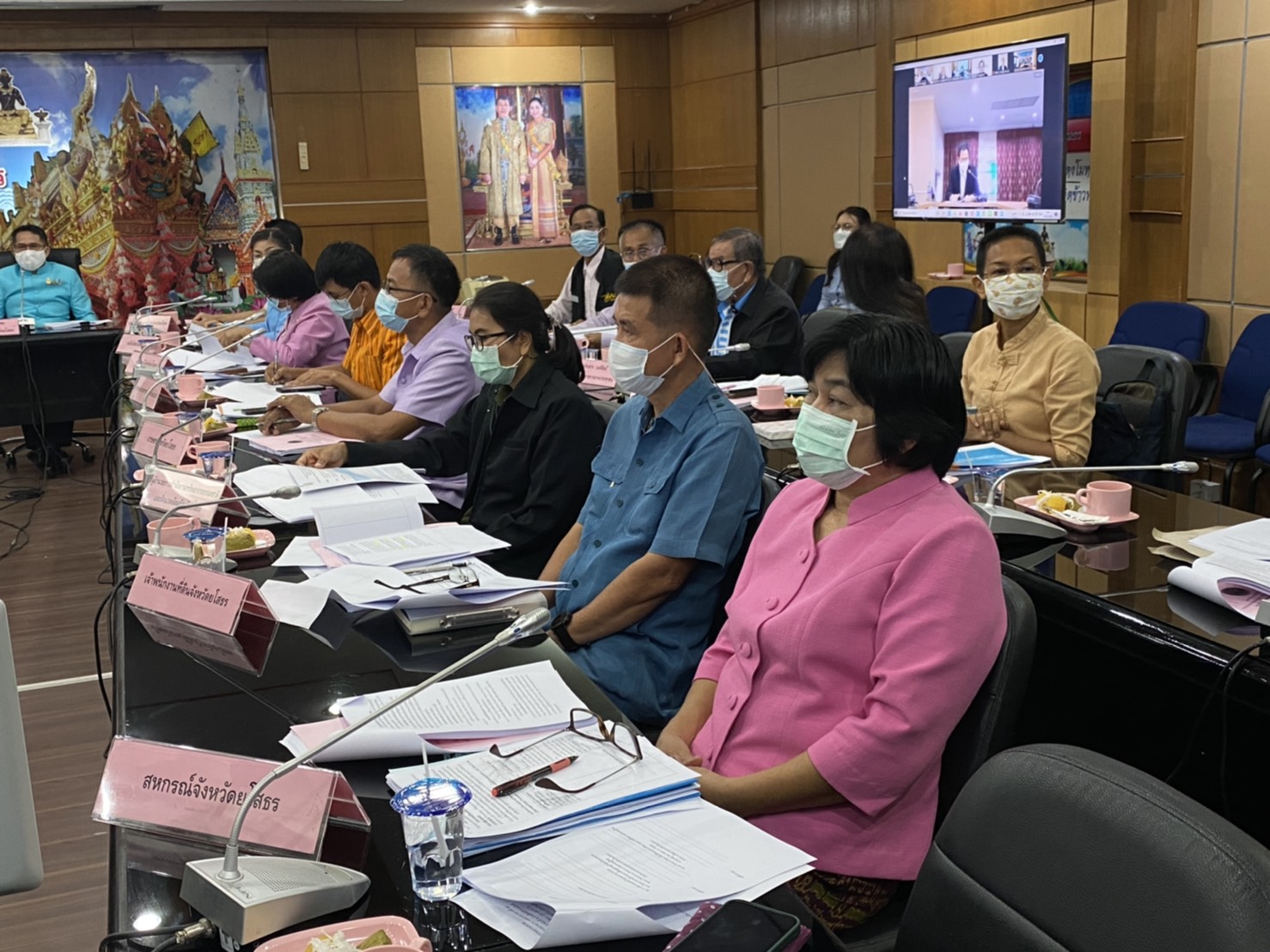 ร่วมประชุมการตรวจราชการของคณะผู้ตรวจราชการ เขตตรวจราชการที่ 14 ประจำปีงบประมาณ พ.ศ. 2564 รอบที่ 2  โดยประชุมผ่านสื่ออิเล็กทรอนิกส์