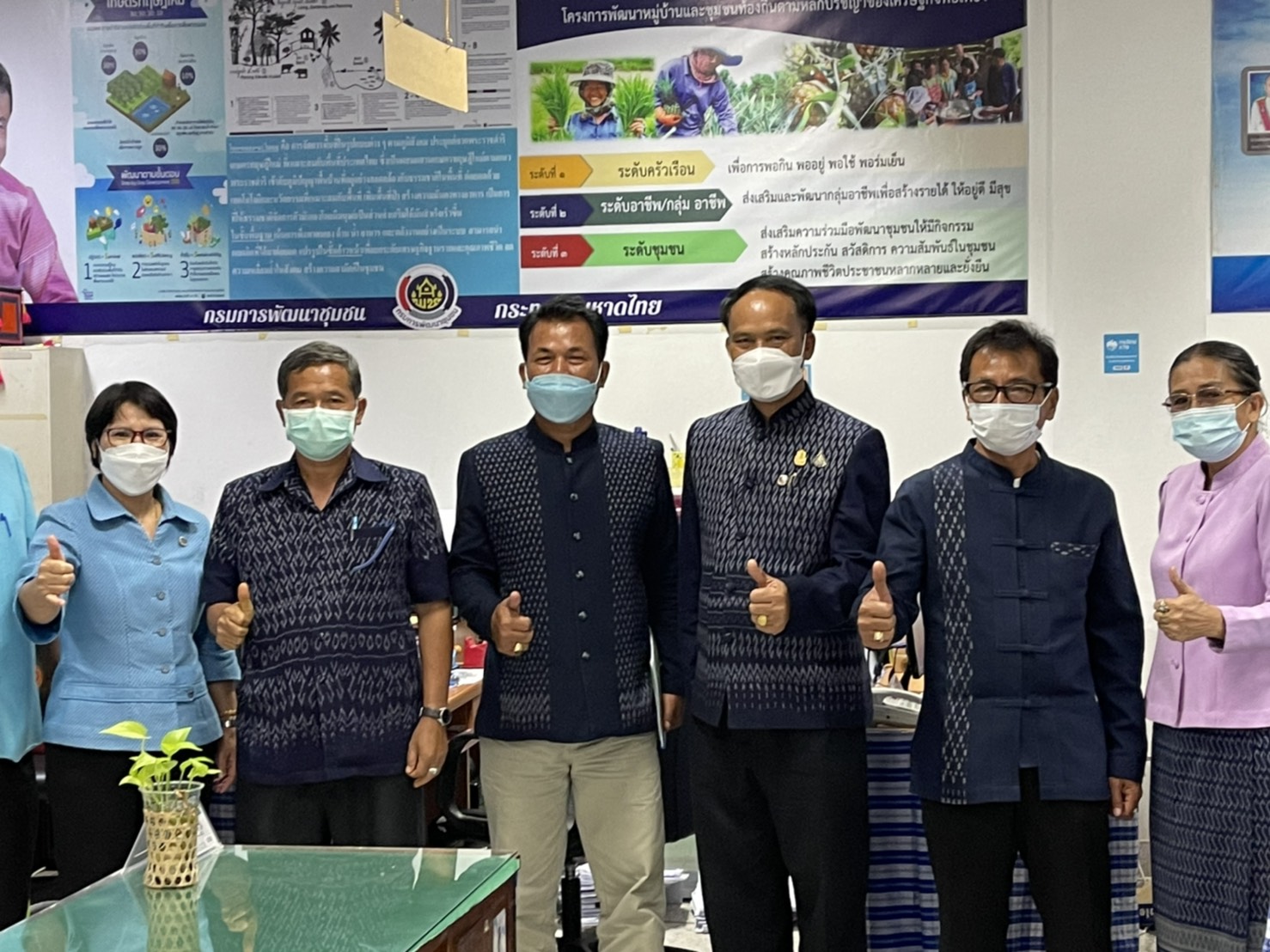 ร่วมต้อนรับคณะกรรมการฯ คัดเลือกหน่วยงานพัฒนาชุมชนใสสะอาด กรมการพัฒนาชุมชน ประจำปี 2564