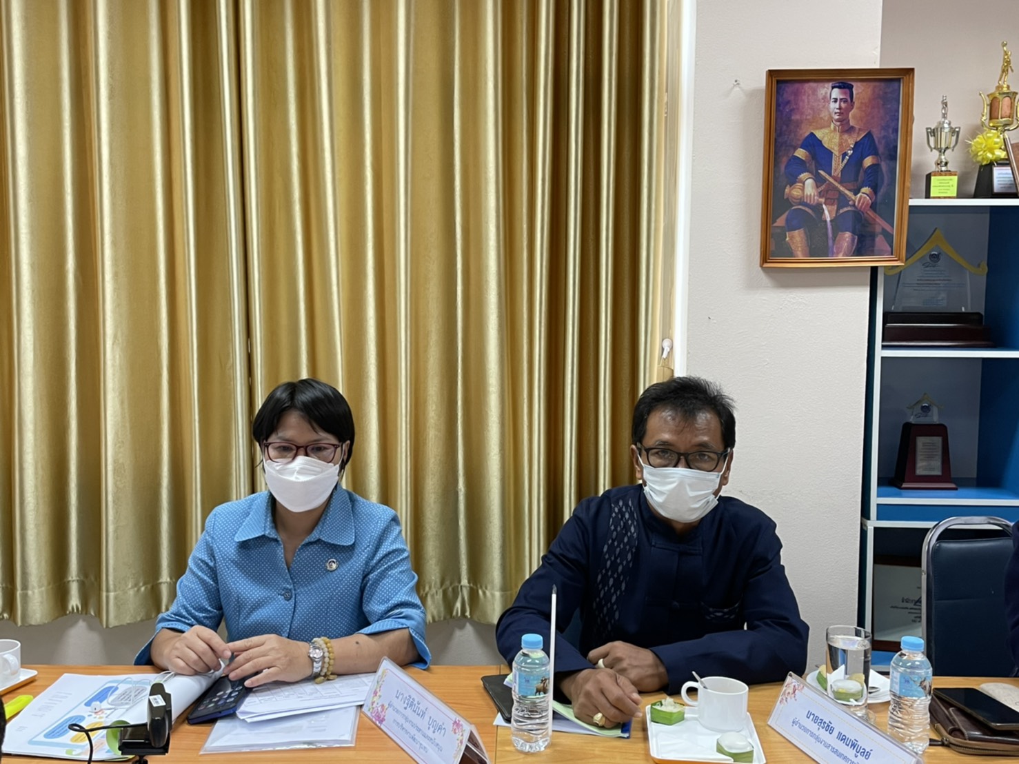 ร่วมต้อนรับคณะกรรมการฯ คัดเลือกหน่วยงานพัฒนาชุมชนใสสะอาด กรมการพัฒนาชุมชน ประจำปี 2564