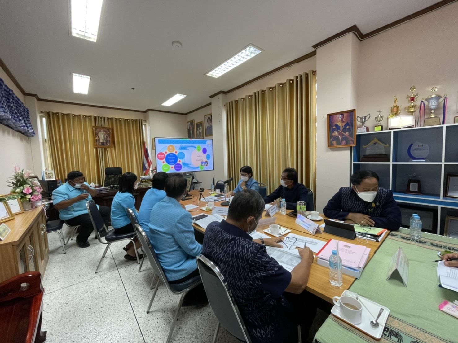 ร่วมต้อนรับคณะกรรมการฯ คัดเลือกหน่วยงานพัฒนาชุมชนใสสะอาด กรมการพัฒนาชุมชน ประจำปี 2564