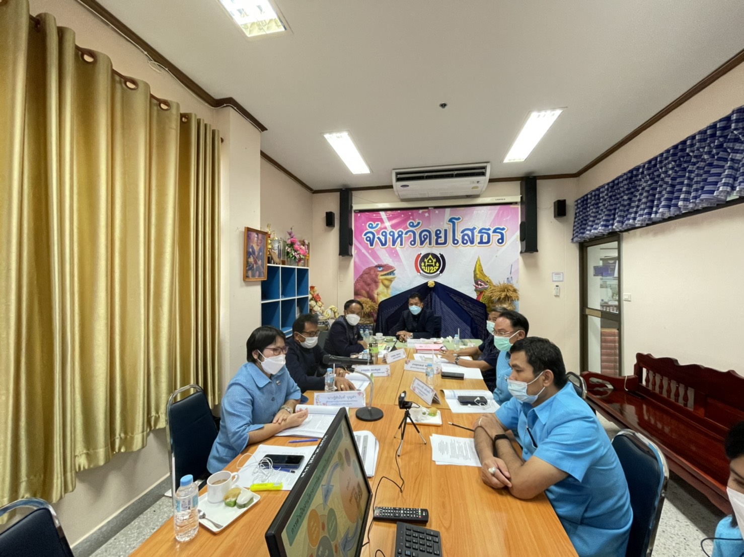 ร่วมต้อนรับคณะกรรมการฯ คัดเลือกหน่วยงานพัฒนาชุมชนใสสะอาด กรมการพัฒนาชุมชน ประจำปี 2564