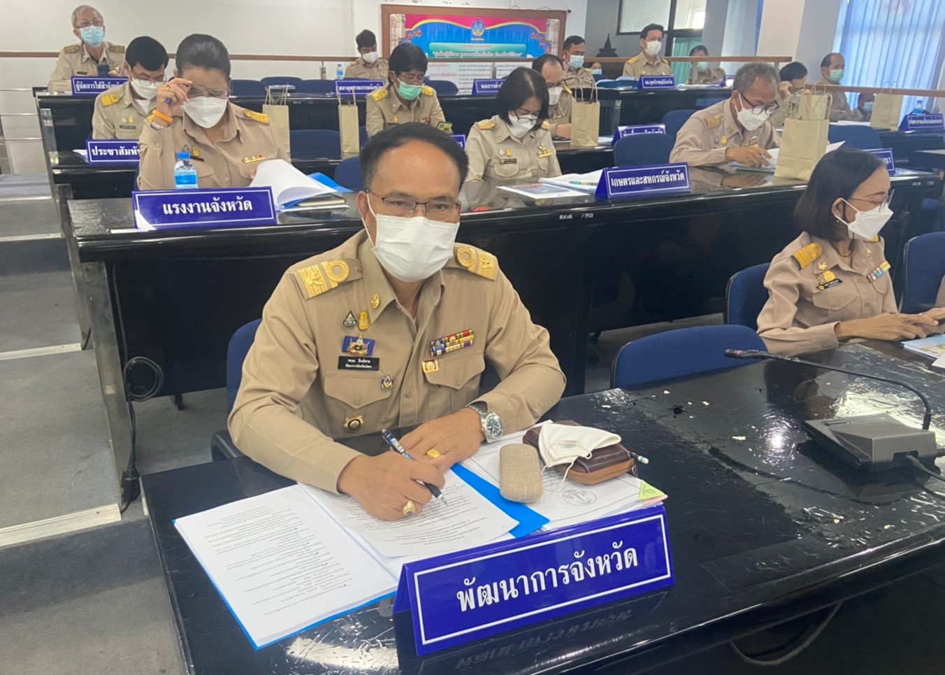 พช.ยโสธร พัฒนาการจังหวัดยโสธร ร่วมประชุมคณะกรมการจังหวัดยโสธร ครั้งที่ 7/2564 ประจำเดือน กันยายน 2564