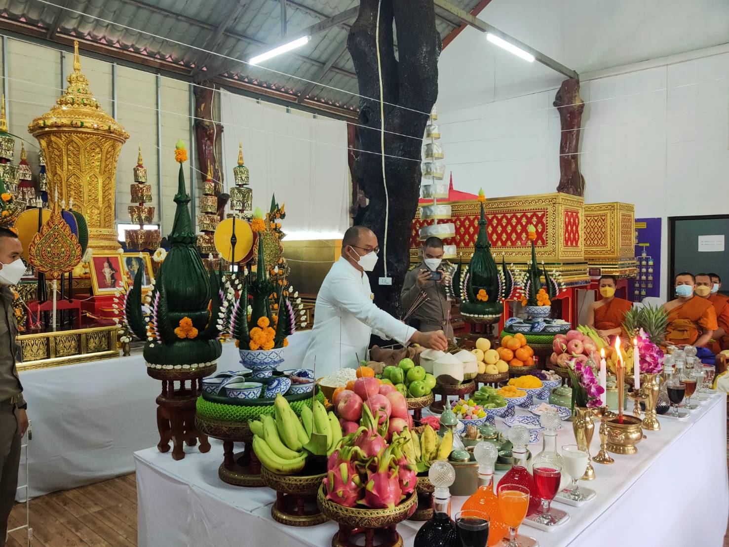 พช. ยโสธร ร่วมพิธีบวงสรวงเครื่องเกียรติยศประกอบศพที่ได้รับพระราชทาน