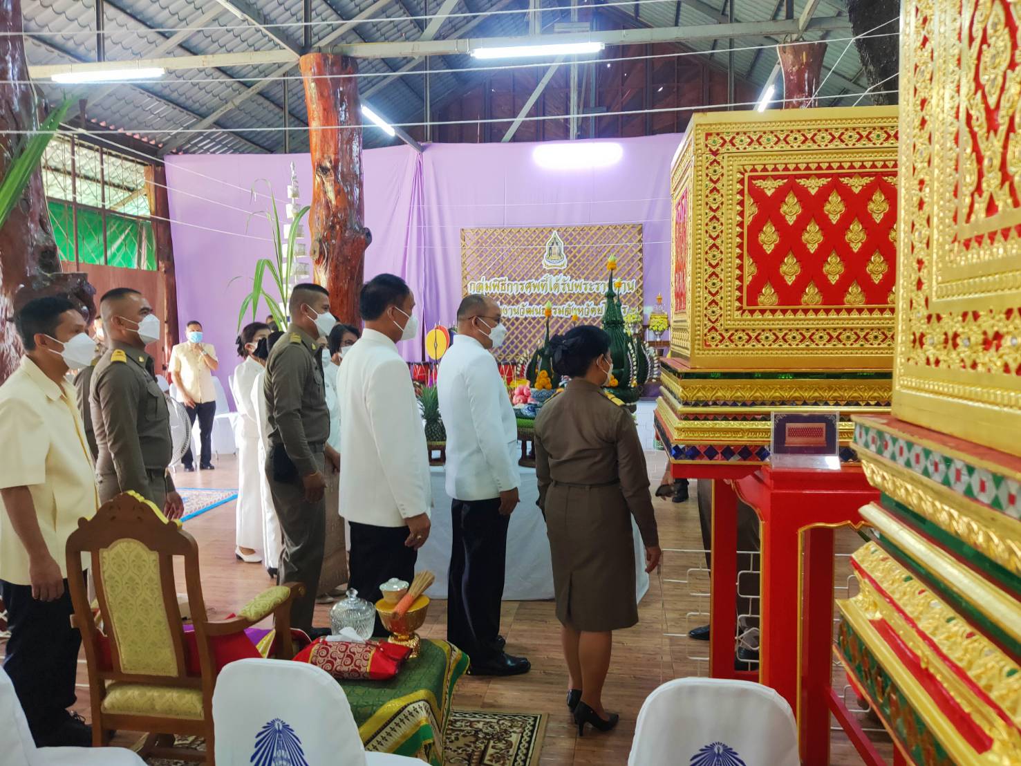 พช. ยโสธร ร่วมพิธีบวงสรวงเครื่องเกียรติยศประกอบศพที่ได้รับพระราชทาน