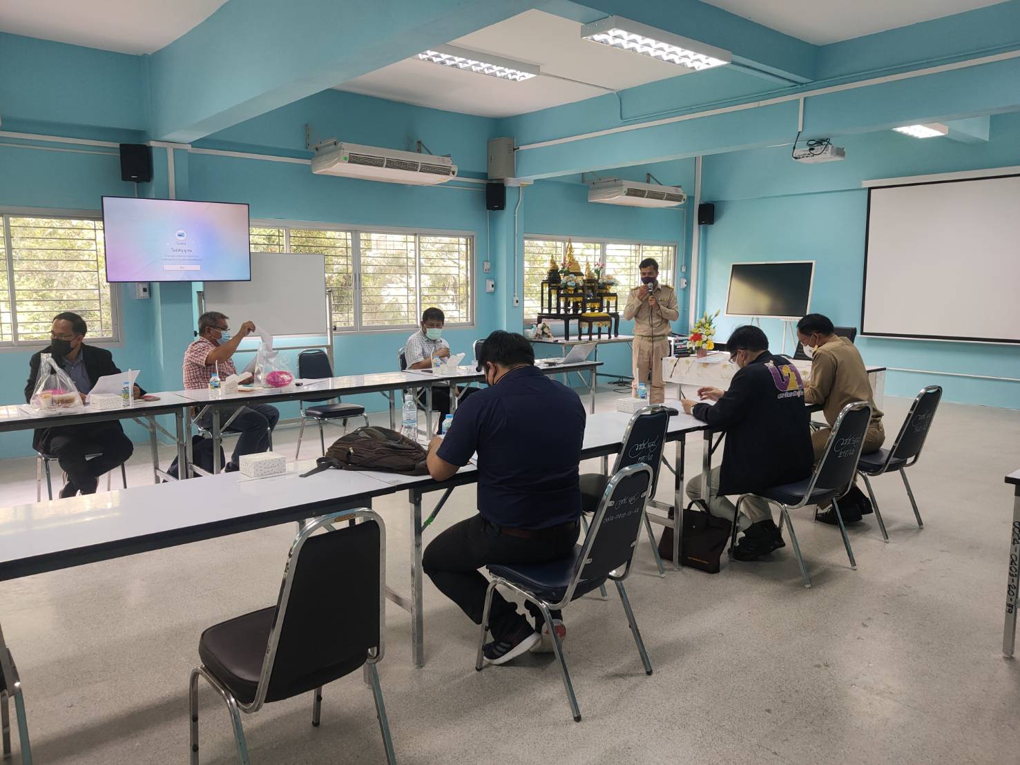 พช. ยโสธร  พัฒนาการจังหวัดยโสธร ร่วมการประชุมโครงการวิจัยเพื่อพัฒนาพื้นที่เพื่อแก้ไขปัญหาความยากจนแบบเบ็ดเสร็จแและแม่นยำ ในพื้นที่จังหวัดยโสธร