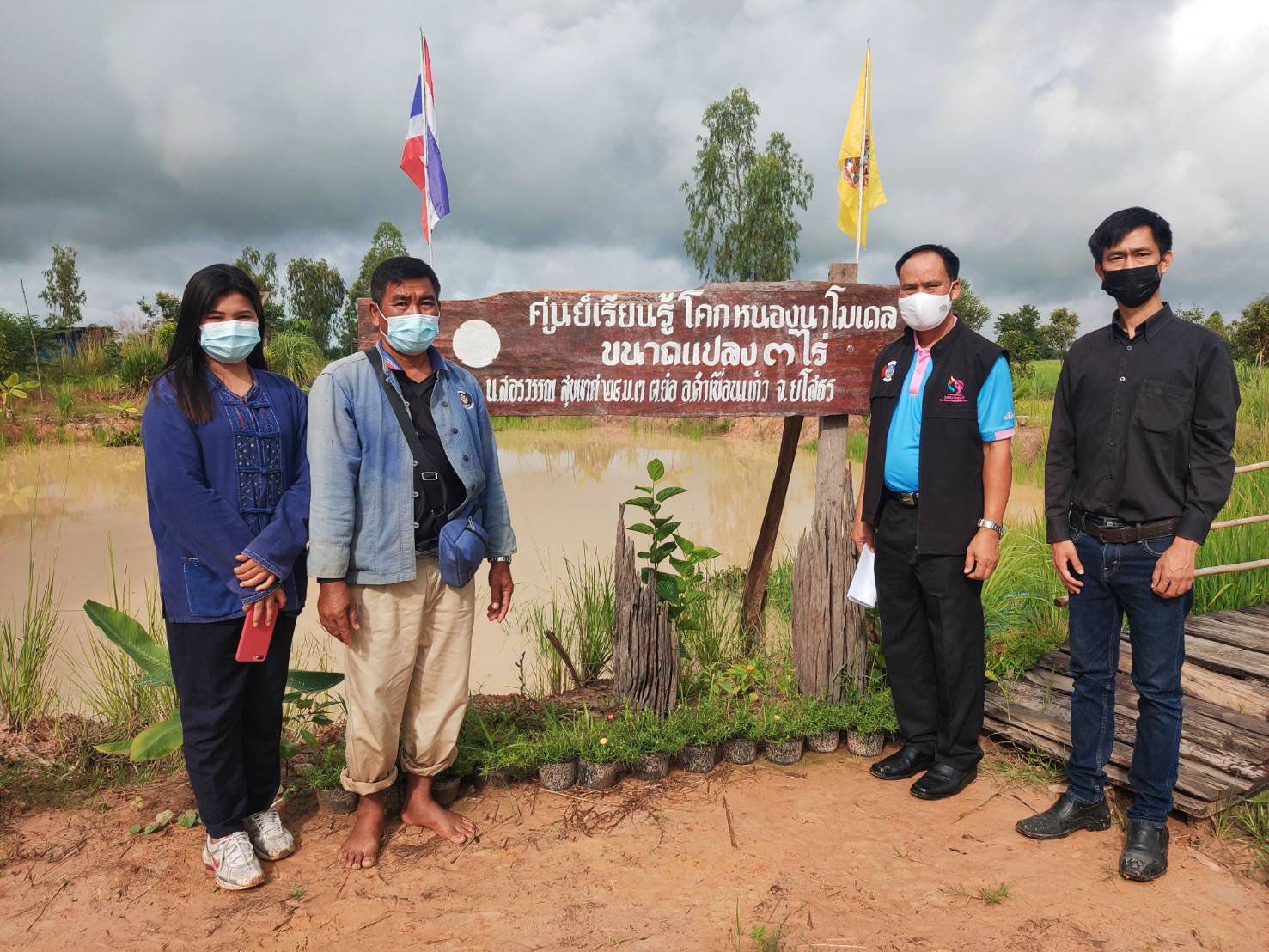 พช.ยโสธร ร่วมโครงการพัฒนาพื้นที่ต้นแบบการพัฒนาคุณภาพชีวิตตามหลักทฤษฎีใหม่ ประยุกต์สู่ โคก หนอง นา โมเดล กิจกรรมที่ 1 ฝึกอบรมระยะสั้นการพัฒนากสิกรรมสู่ระบบเศรษฐกิจพอเพียง รูปแบบ โคก หนอง นา โมเดล  แก่เจ้าของแปลงฯ และนักพัฒนาพื้นที่ต้นแบบ (นพต.) ของจังหวัดยโสธร ผ่านระบบ Zoom Cloud Meeting