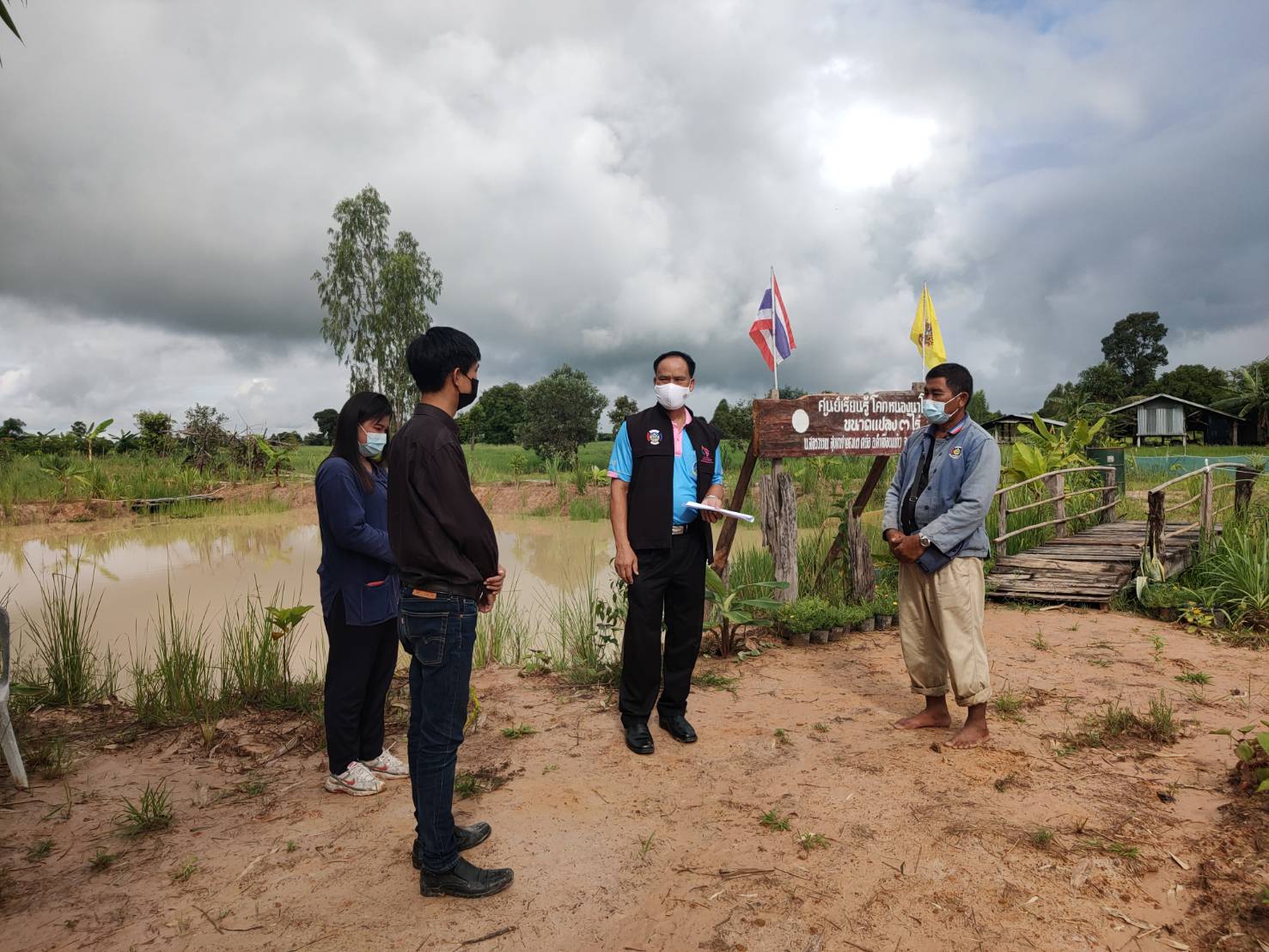 พช. ยโสธร พัฒนาการจังหวัดยโสธรตรวจเยี่ยมโครงการพัฒนาพื้นที่ต้นแบบการพัฒนาคุณภาพชีวิตตามหลักทฤษฎีใหม่ ประยุกต์สู่ “โคก หนอง นา โมเดล” กิจกรรมที่ 1 ฝึกอบรมระยะสั้นการพัฒนากสิกรรมสู่ระบบเศรษฐกิจพอเพียง รูปแบบโคก หนอง นา โมเดล พื้นที่อำเภอคำเขื่อนแก้ว