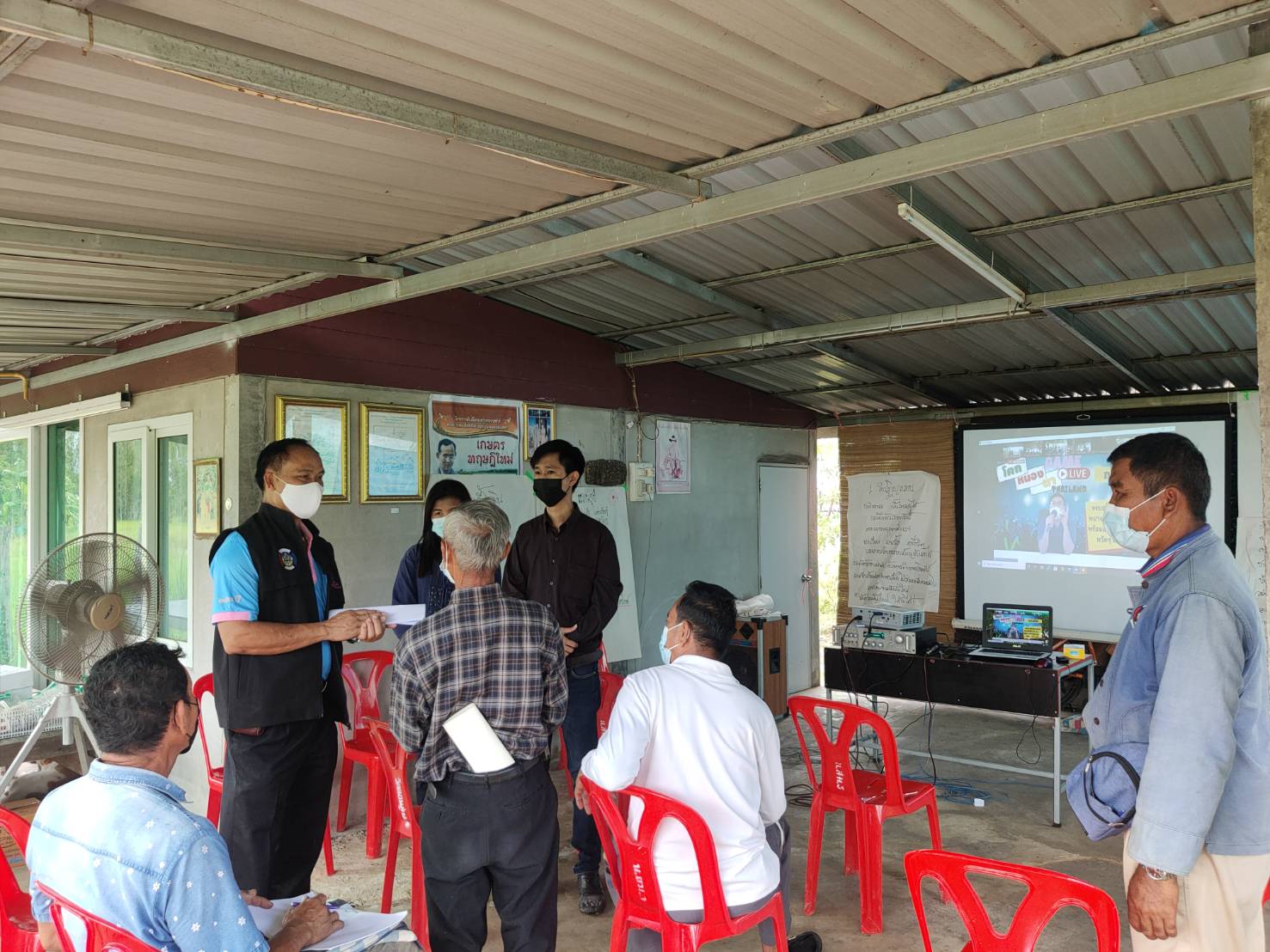 พช. ยโสธร พัฒนาการจังหวัดยโสธรตรวจเยี่ยมโครงการพัฒนาพื้นที่ต้นแบบการพัฒนาคุณภาพชีวิตตามหลักทฤษฎีใหม่ ประยุกต์สู่ “โคก หนอง นา โมเดล” กิจกรรมที่ 1 ฝึกอบรมระยะสั้นการพัฒนากสิกรรมสู่ระบบเศรษฐกิจพอเพียง รูปแบบโคก หนอง นา โมเดล พื้นที่อำเภอคำเขื่อนแก้ว