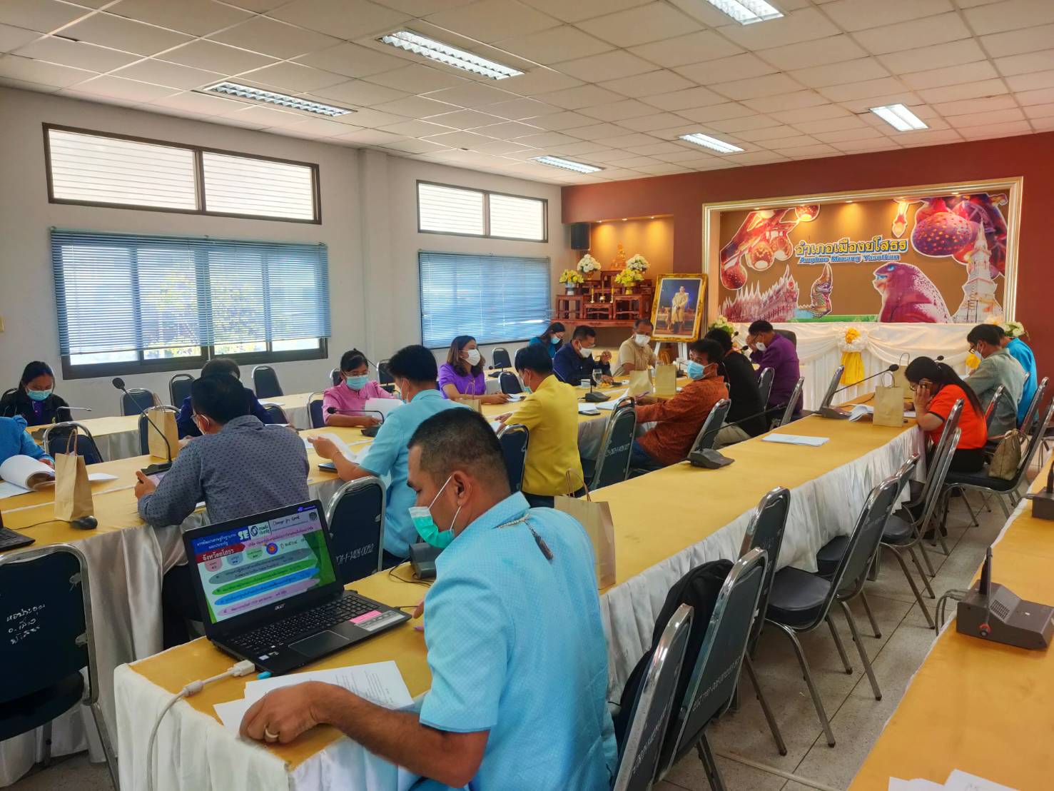 พช. ยโสธร จัดประชุม “เดินเครื่องคณะทำงานการพัฒนาเศรษฐกิจฐานรากและประชารัฐ (E 3) ดันเศรษฐกิจฐานราก” จังหวัดยโสธร   ครั้งที่ 1/2564