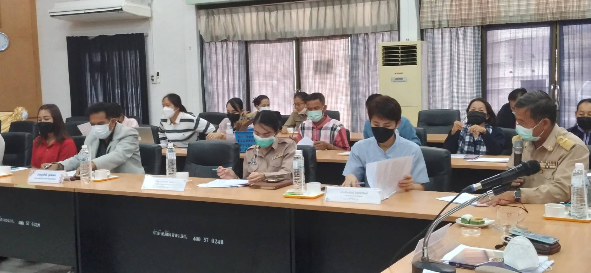 พช.ยโสธร จัดอบรมประชุมตามโครงการพัฒนาผลิตภัณฑ์ OTOPไทย เพื่อสู้ภัยสถานการณ์การแพร่ระบาดของ โรคติดเชื้อไวรัสโคโรน่า ๒0๑๙ (Covid-19) ครั้งที่ ๑/๒๕๖๔