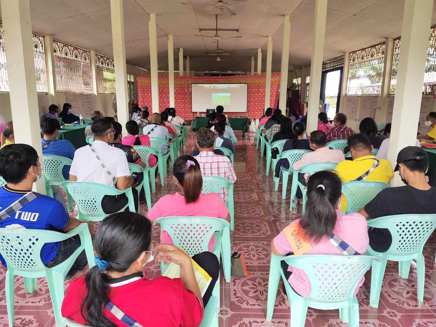 พช. ยโสธร พัฒนาการจังหวัดยโสธรตรวจเยี่ยมโครงการพัฒนาพื้นที่ต้นแบบการพัฒนาคุณภาพชีวิตตามหลักทฤษฎีใหม่ ประยุกต์สู่ “โคก หนอง นา โมเดล” กิจกรรมที่ 1 ฝึกอบรมระยะสั้นการพัฒนากสิกรรมสู่ระบบเศรษฐกิจพอเพียง รูปแบบโคก หนอง นา โมเดล พื้นที่อำเภอป่าติ้ว รุ่นที่ 2 ระหว่างวันที่ 20-24 กันยายน 2564