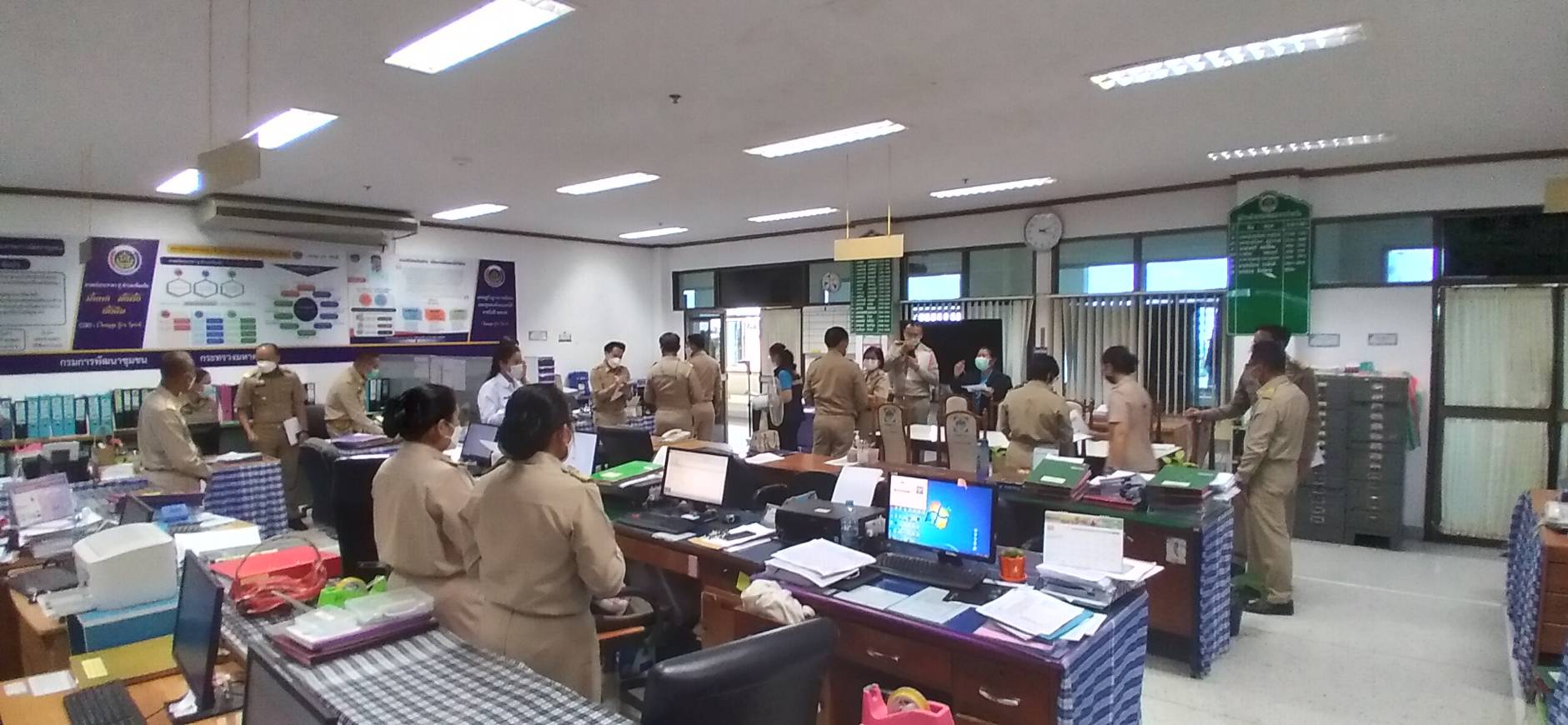 พช.ยโสธร   รับการตรวจประเมินกิจกรรม 5 ส ของส่วนราชการภายในอาคารศาลากลางจังหวัดยโสธร