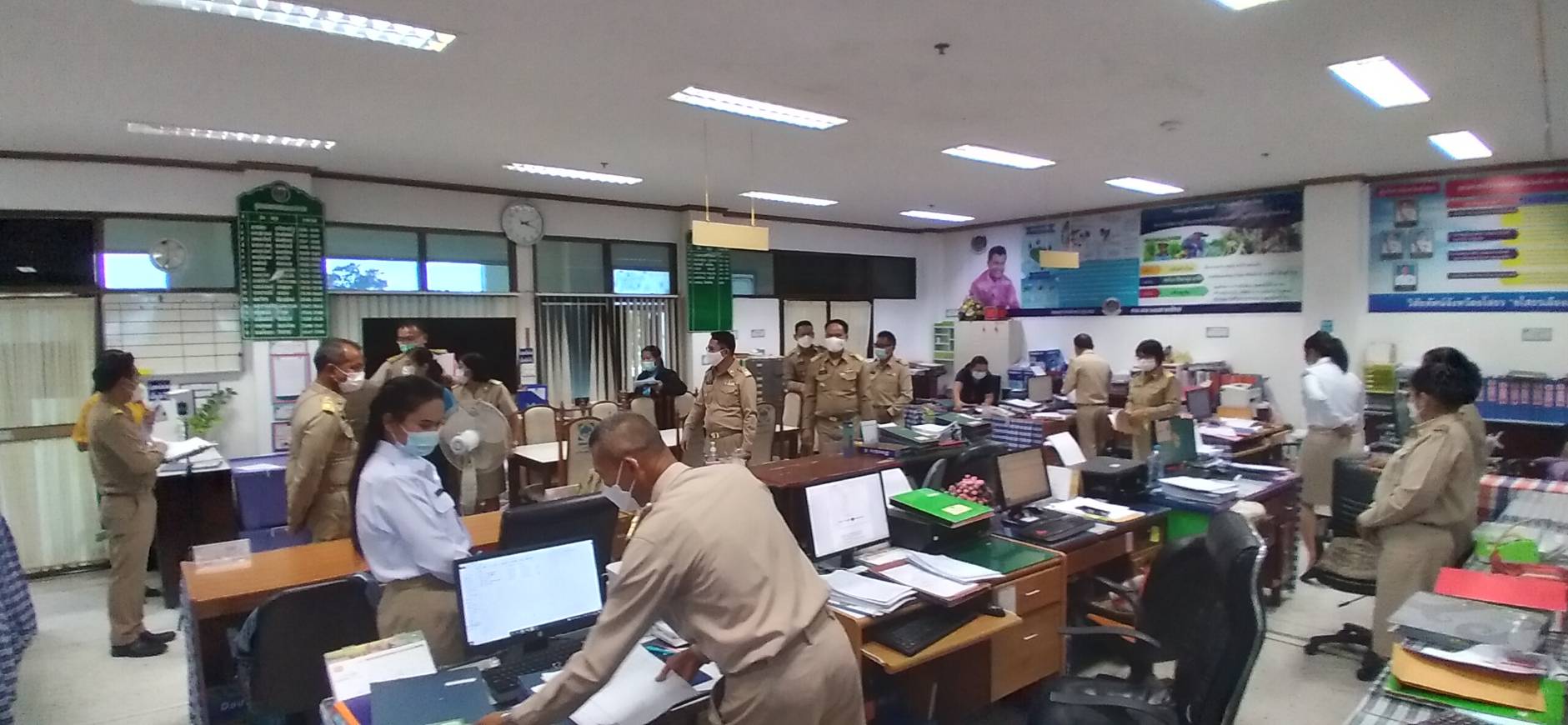 พช.ยโสธร   รับการตรวจประเมินกิจกรรม 5 ส ของส่วนราชการภายในอาคารศาลากลางจังหวัดยโสธร