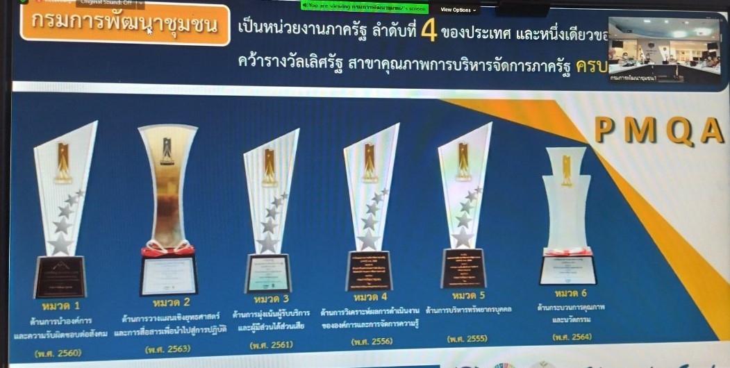 พช. ยโสธร ร่วมประชุมกรมการพัฒนาชุมชน ครั้งที่ 9/2564 ผ่านระบบ Zoom Cloud Meeting