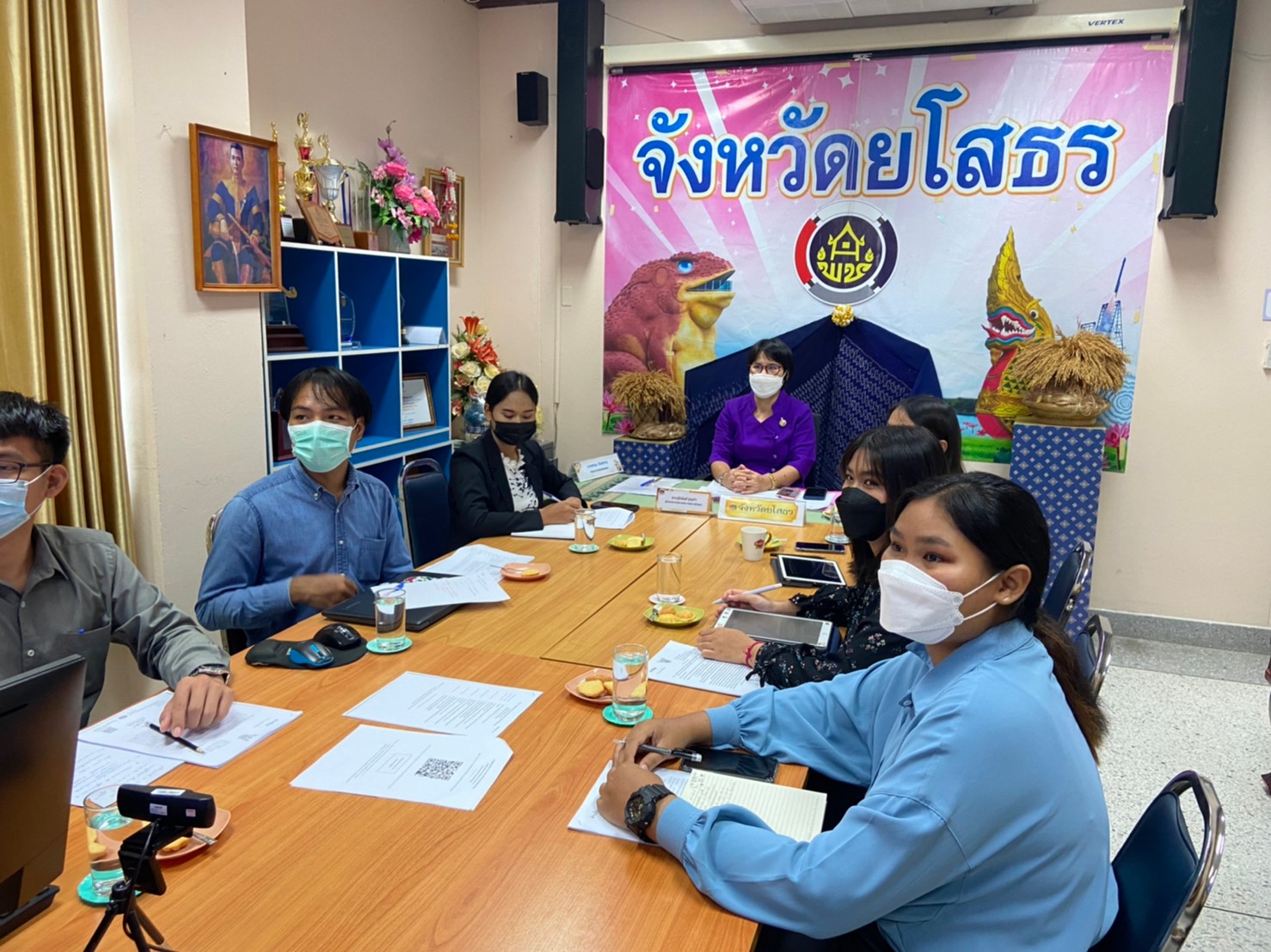 พช. ยโสธร ร่วมรับฟังการปฐมนิเทศพนักงานราชการเฉพาะกิจ (นักพัฒนาชุมชน)จากกรมการพัฒนาชุมชน