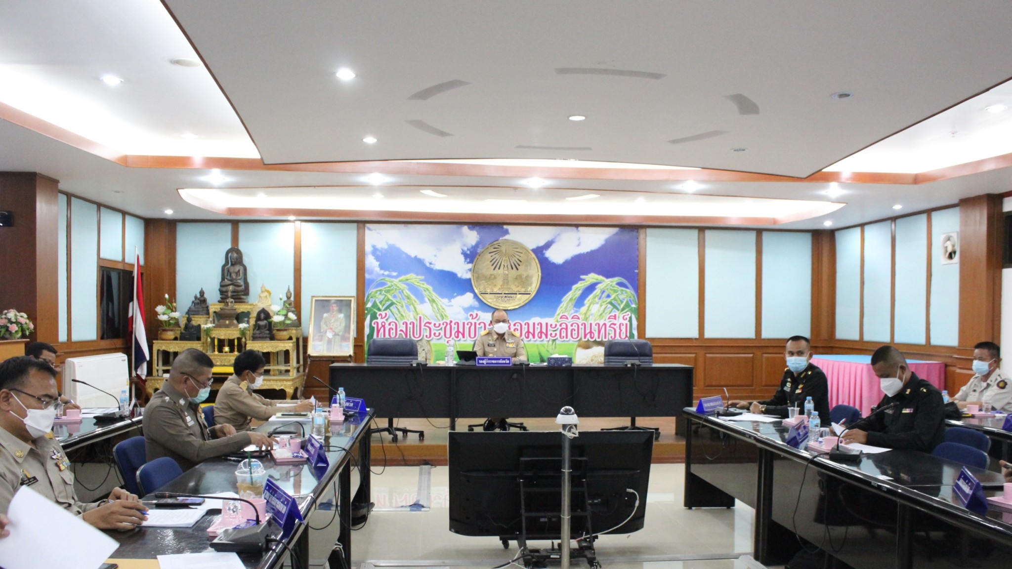 พช.ยโสธร ร่วมประชุมคณะกรรมการ ศอ.ปส.จ.ยส. ครั้งที่ 12/2564 ประจำเดือนกันยายน  2564