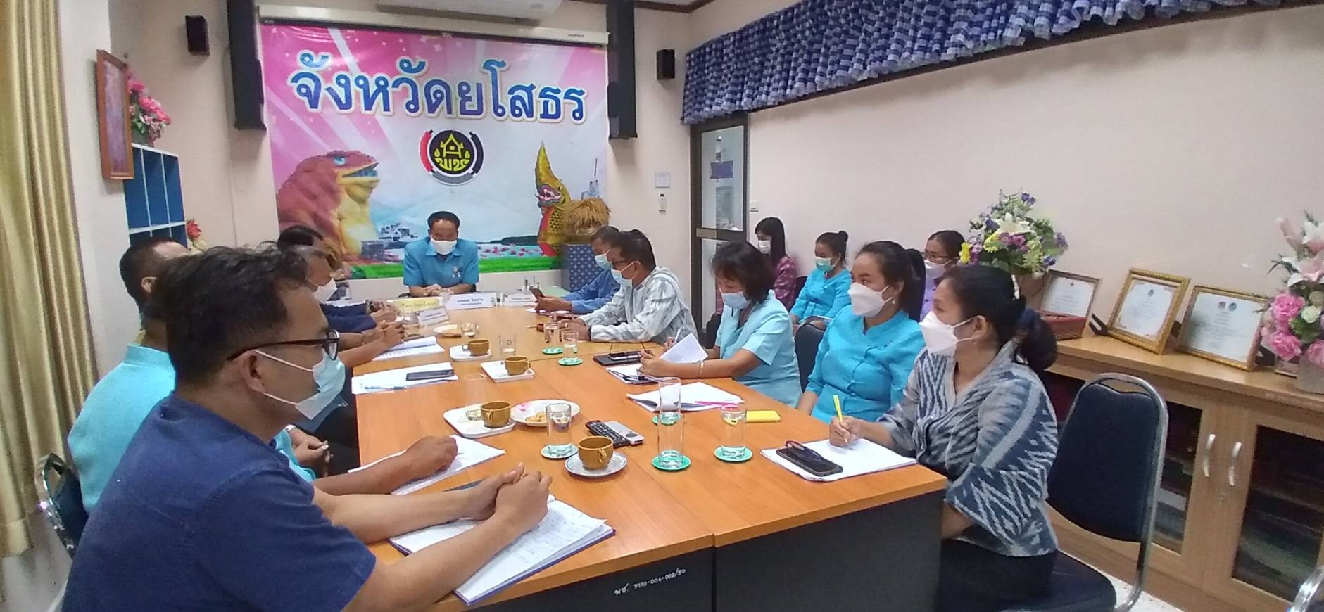 พช.ยโสธร จัดประชุมประสานแผนสำนักงานพัฒนาชุมชนจังหวัดยโสธร ครั้งที่ 10/2564