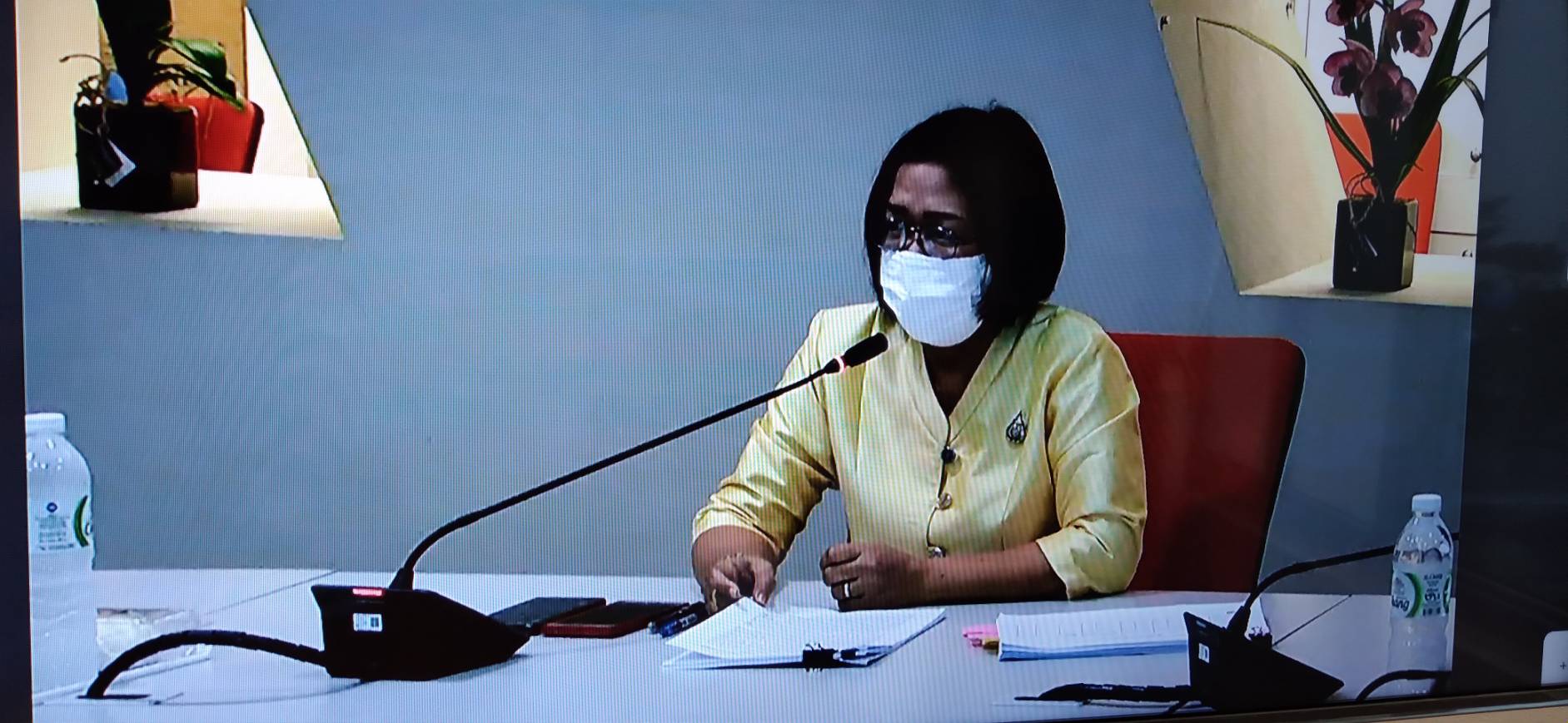 พช.ยโสธร  ร่วมประชุมชี้แจงแนวทางการตรวจสอบและปรับปรุงรายงานบัญชี ณ วันสิ้นสุดปีงบประมาณ พ.ศ.2564  ผ่านระบบวีดิทัศน์ทางไกล (Video Conference)