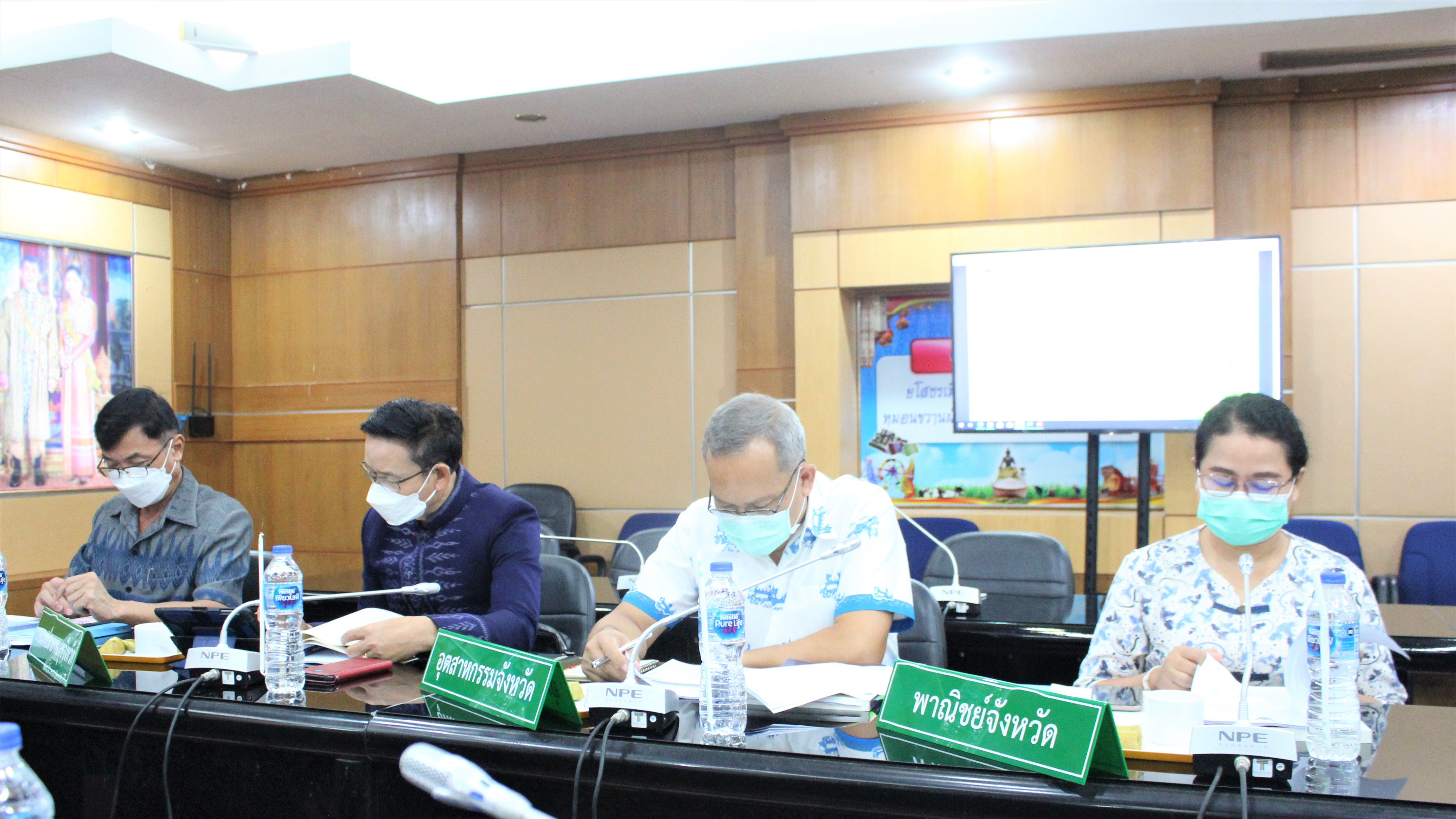 พช.ยโสธร   ร่วมประชุมคณะทำงานการพัฒนาเศรษฐกิจฐานรากและประชารัฐ E3 ด้านแปรรูป จังหวัดยโสธร ครั้งที่ 1/2564