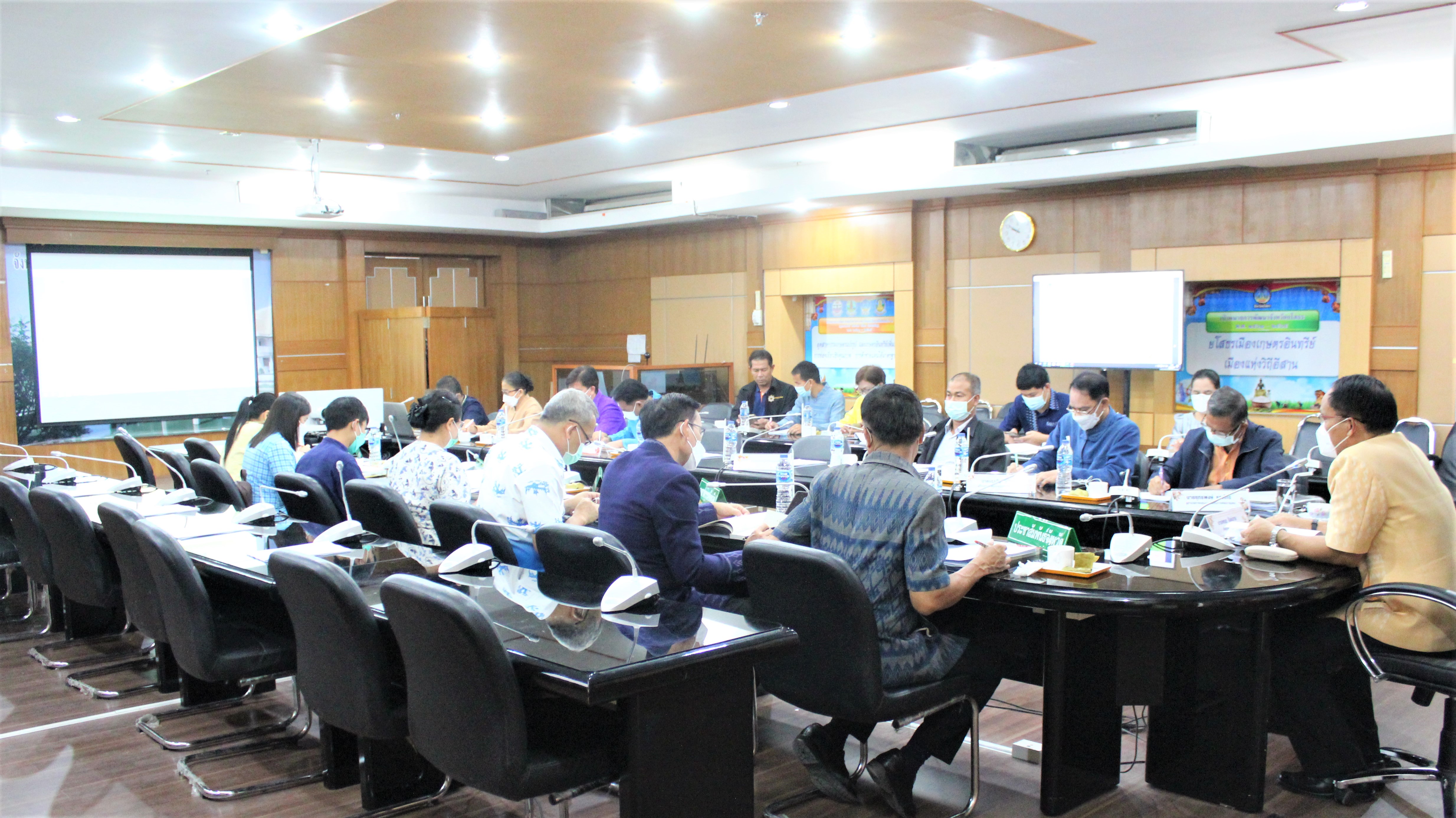 พช.ยโสธร   ร่วมประชุมคณะทำงานการพัฒนาเศรษฐกิจฐานรากและประชารัฐ E3 ด้านแปรรูป จังหวัดยโสธร ครั้งที่ 1/2564