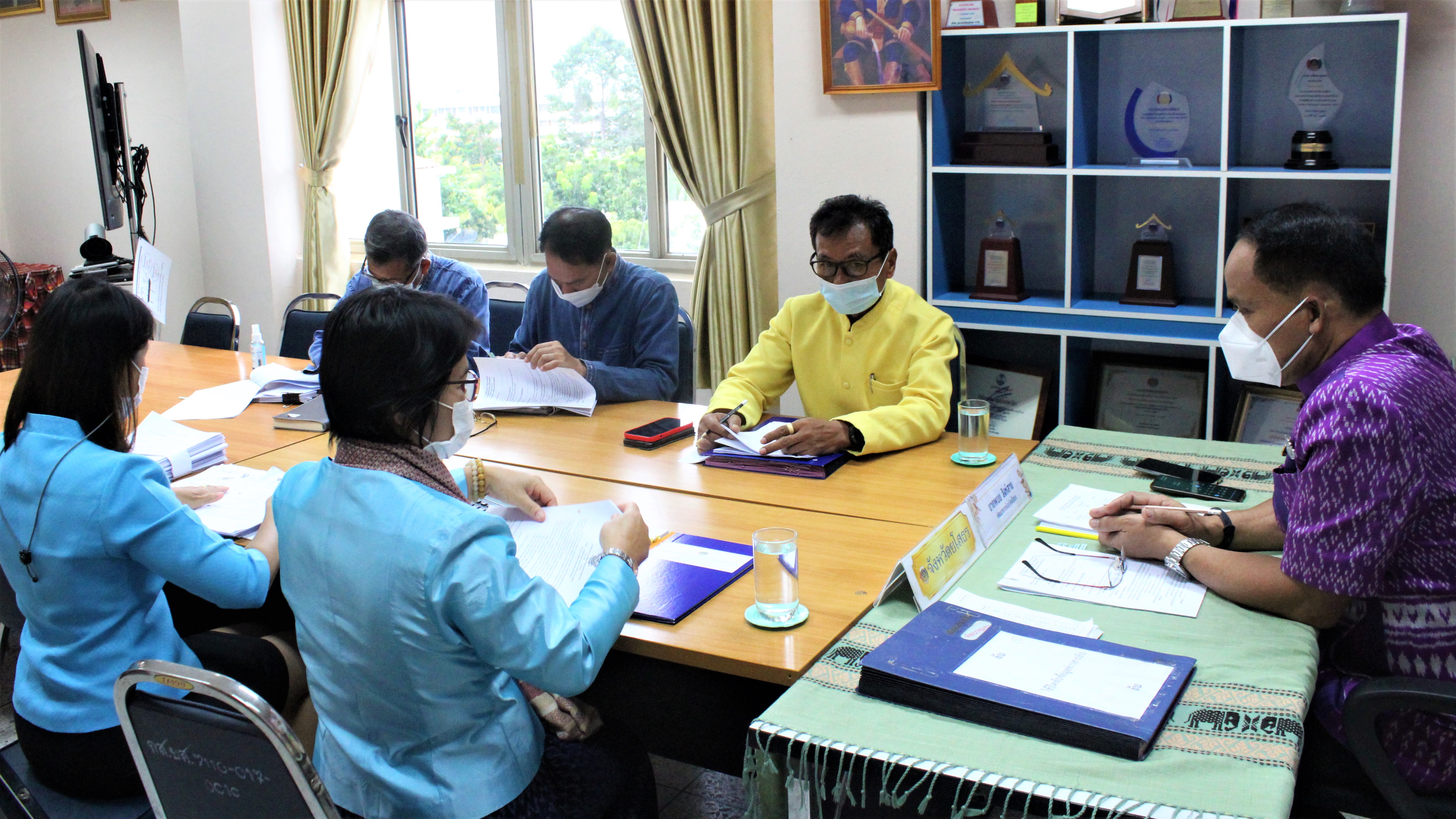 พช.ยโสธร ประชุมคณะกรรมการบริหารงานบุคคล  สำนักงานพัฒนาชุมชนจังหวัดยโสธร ครั้งที่  2/2564 ???