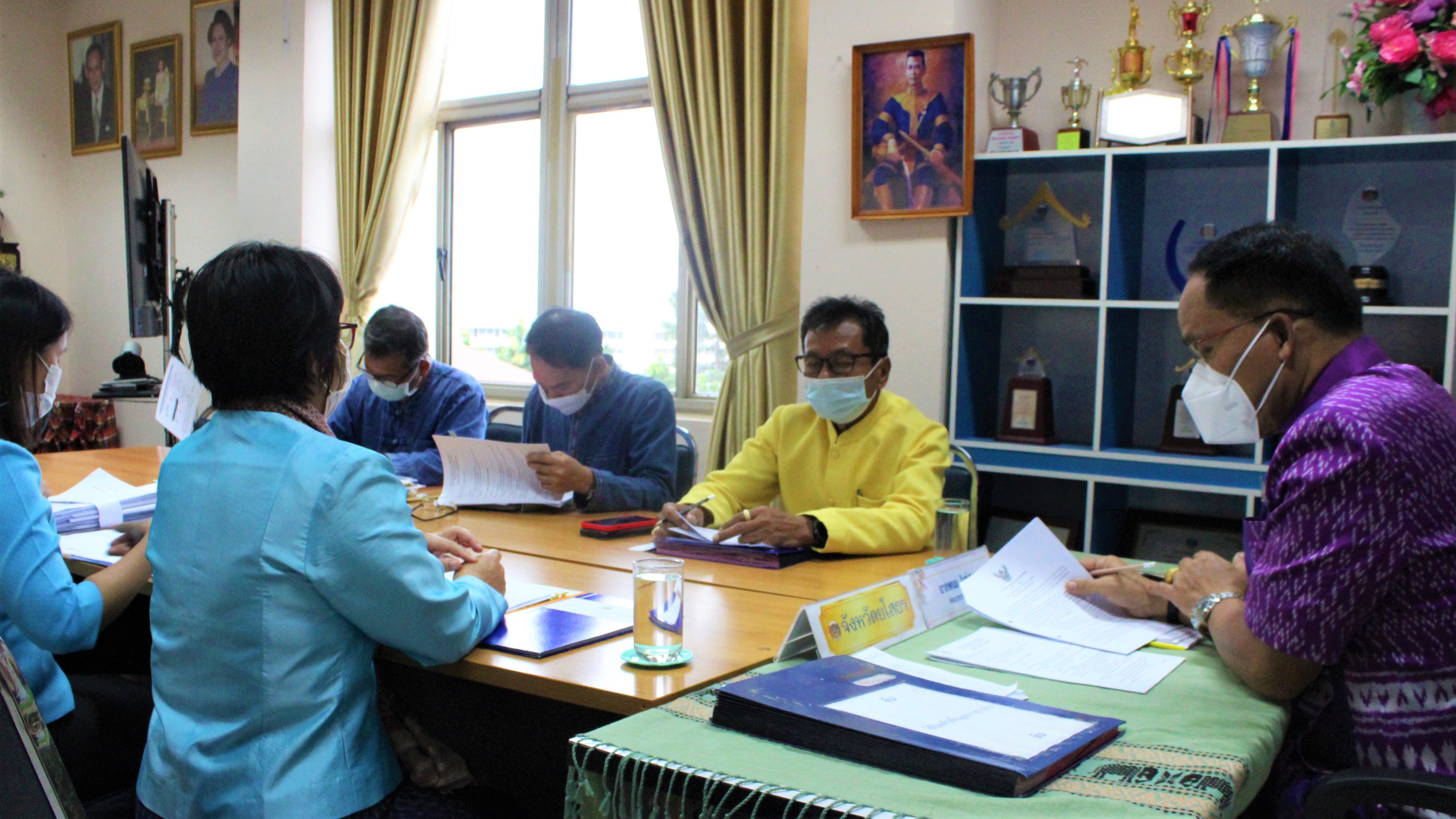 พช.ยโสธร ประชุมคณะกรรมการบริหารงานบุคคล  สำนักงานพัฒนาชุมชนจังหวัดยโสธร ครั้งที่  2/2564 ???