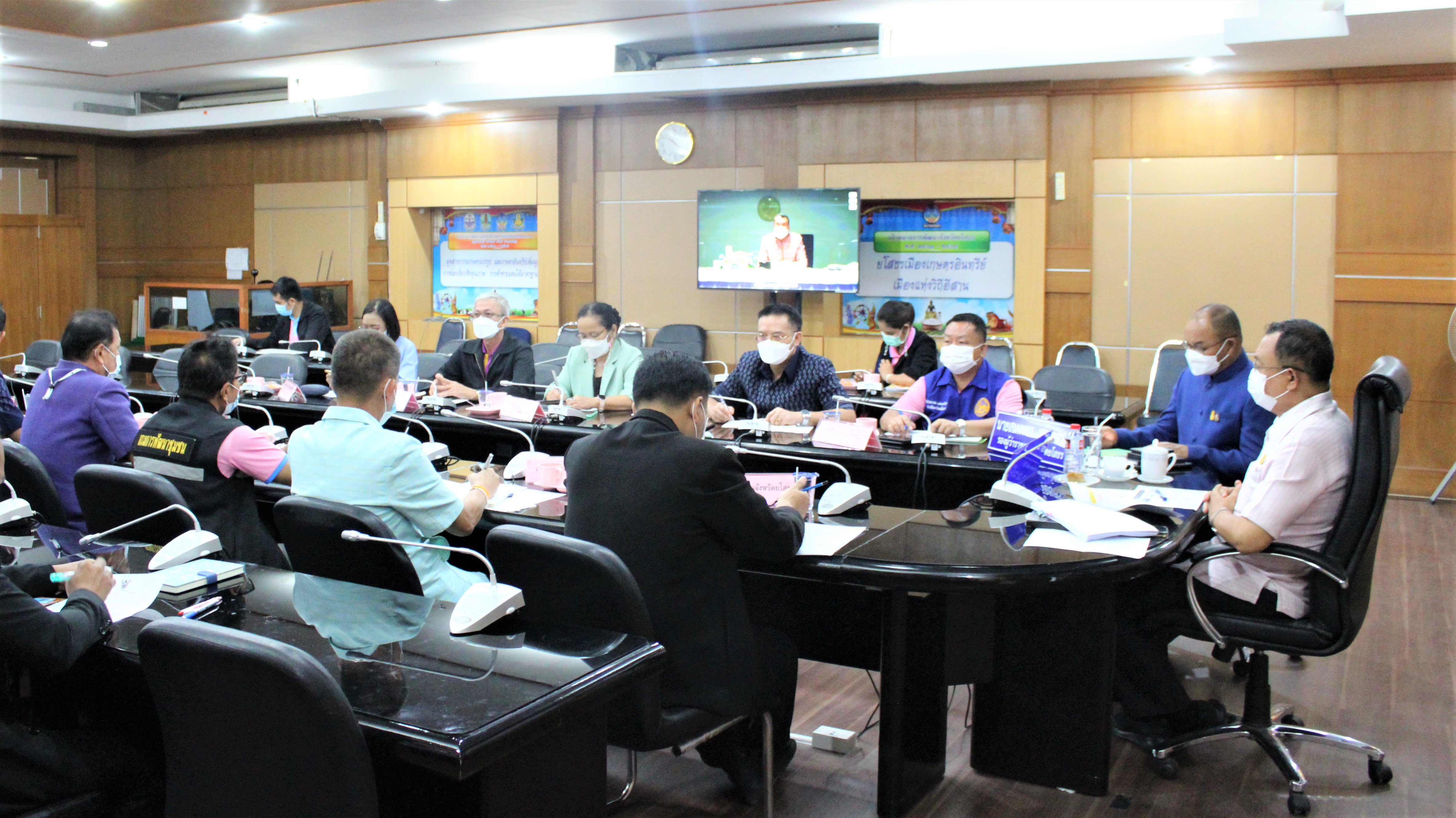 พช.ยโสธร  ร่วมประชุมรับมอบนโยบายและชี้แจงข้อราชการสำคัญของปลัดกระทรวงมหาดไทย ผ่านระบบวีดิทัศน์ทางไกล (VCS)??