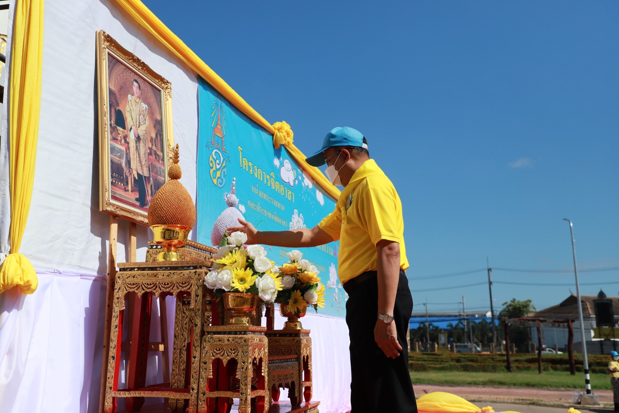 พช.ยโสธร  ร่วมกิจกรรมจิตอาสาพัฒนา ถนนโครงการ 1 จังหวัด 1 ถนนเฉลิมพระเกียรติ จังหวัดยโสธร ??