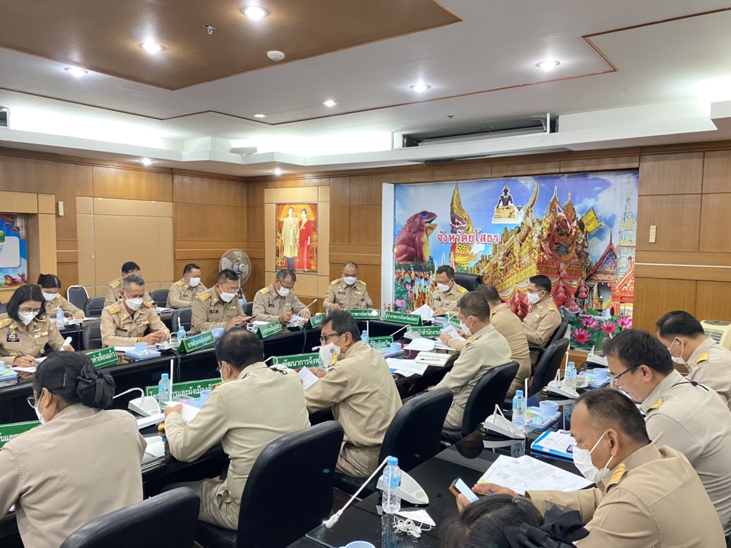 พช.ยโสธร ร่วมประชุมหัวหน้าส่วนราชการ  หัวหน้าหน่วยงานรัฐวิสาหกิจ  ในสังกัดกระทรวง มหาดไทย และนายอำเภอ ประจำเดือนตุลาคม 2564 ครั้งที่ 8 /2564