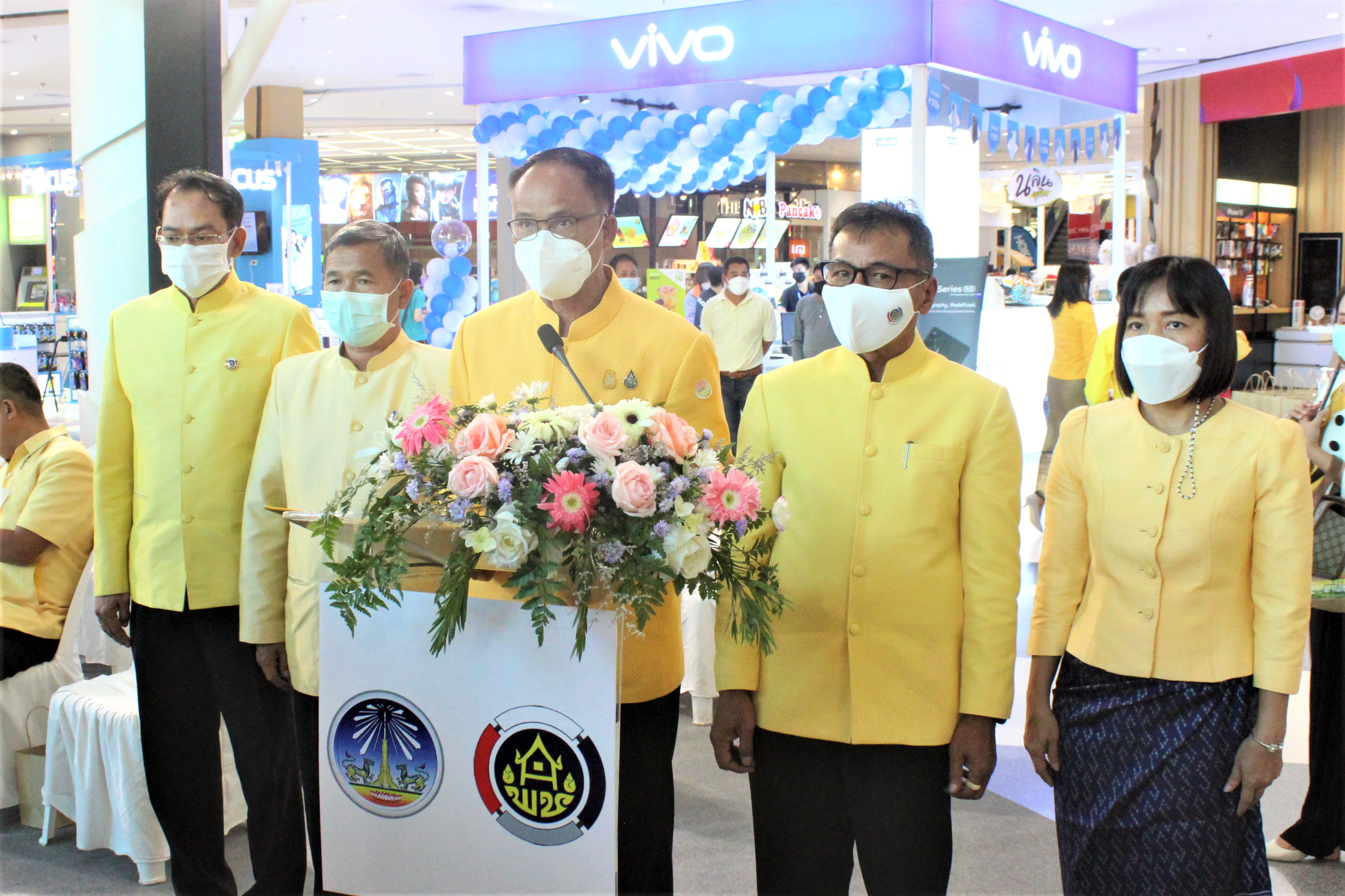 พช.ยโสธร ขนทัพสินค้า OTOP ของดีของเด่นจังหวัดยโสธร  จัดแสดงและจำหน่าย ณ ศูนย์การค้าเสริมไทยคอมเพล็กซ์มหาสารคาม จังหวัดมหาสารคาม ระหว่างวันที่ 4 – 8 พฤศจิกายน 2564