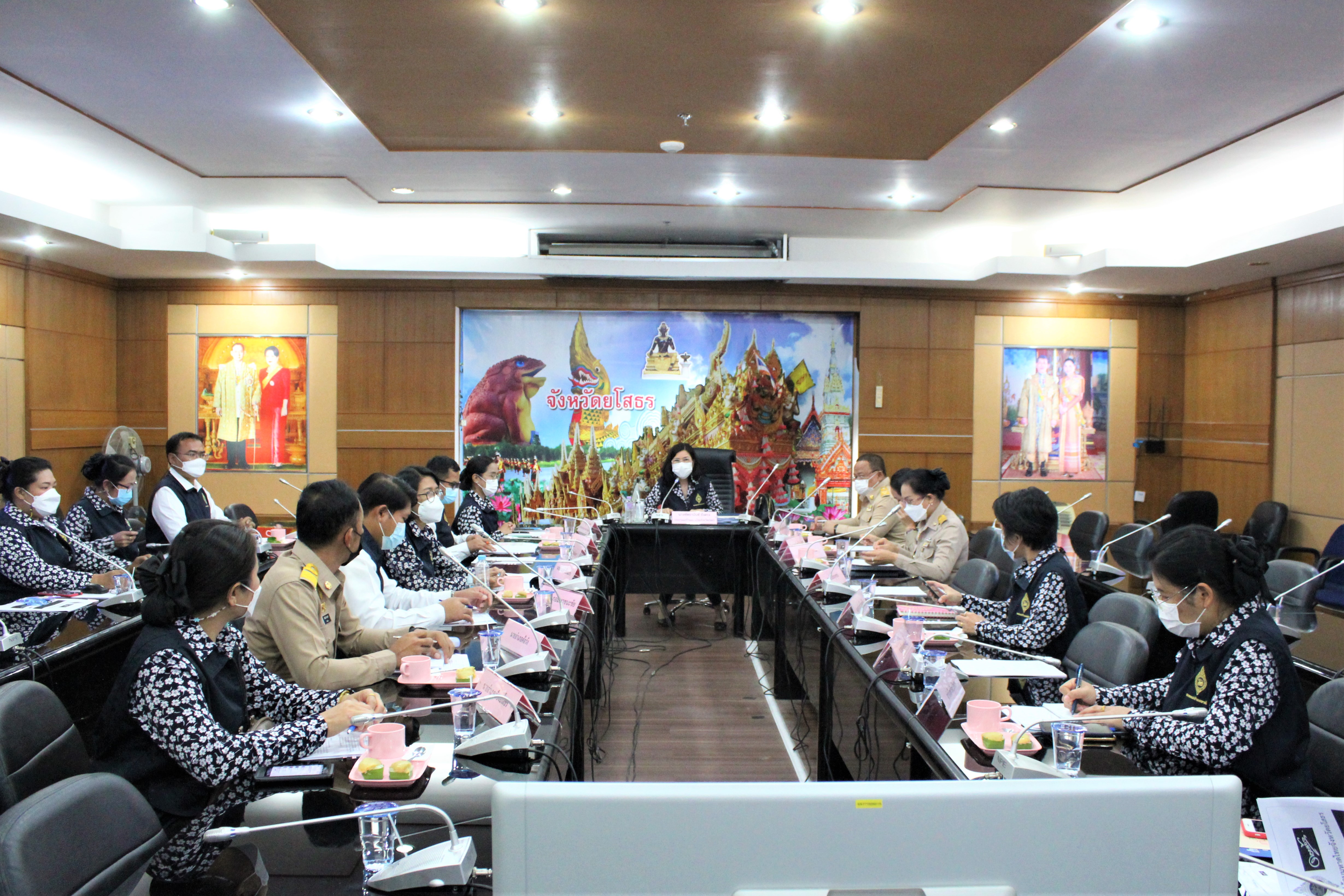 พช.ยโสธร ร่วมประชุมคณะทำงานขับเคลื่อนนโยบายของสมาคมแม่บ้านมหาดไทย ชมรมแม่บ้านมหาดไทยจังหวัดยโสธร ครั้งที่ 1/2564