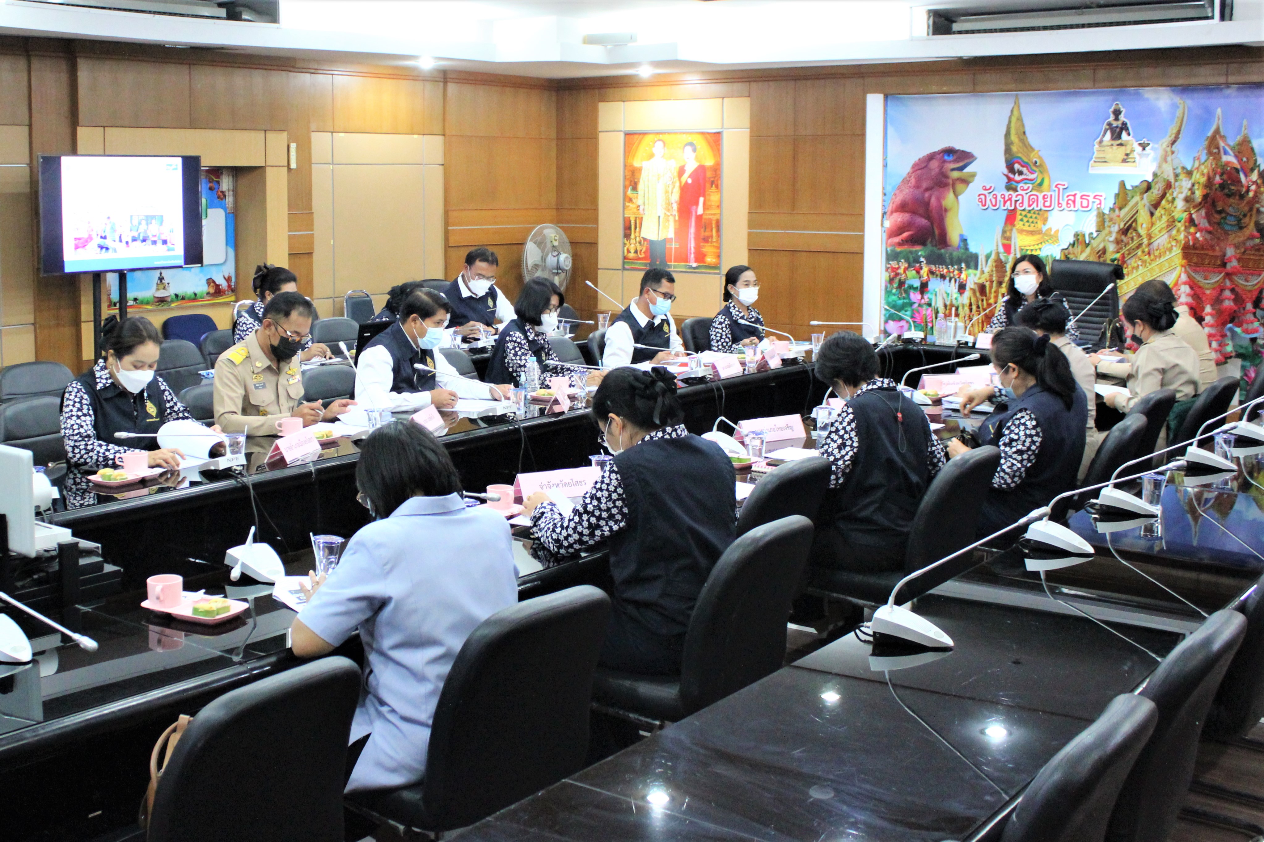 พช.ยโสธร ร่วมประชุมคณะทำงานขับเคลื่อนนโยบายของสมาคมแม่บ้านมหาดไทย ชมรมแม่บ้านมหาดไทยจังหวัดยโสธร ครั้งที่ 1/2564